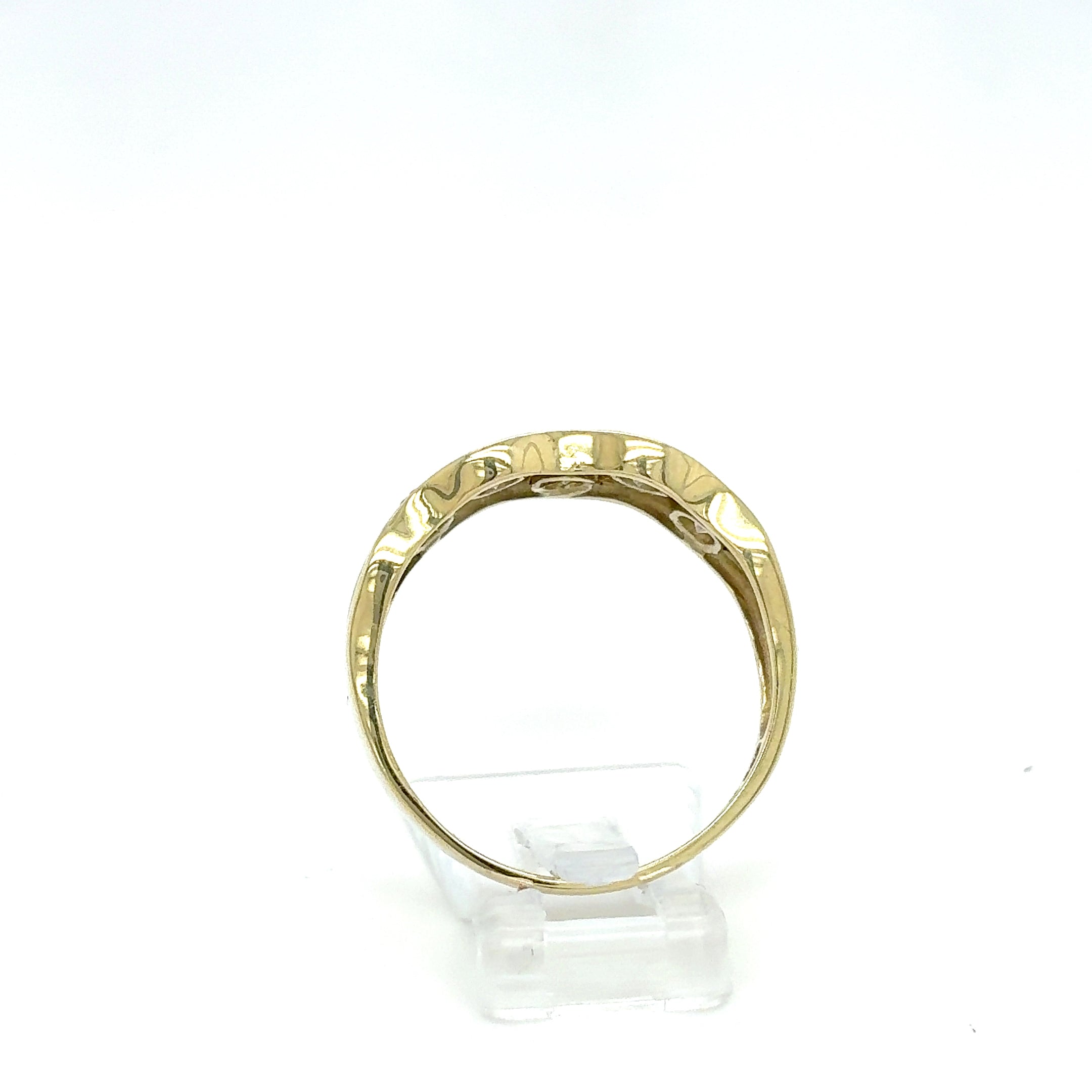 Ring Goldring Zirkonia 585/14 Karat Gelbgold Gr.62
