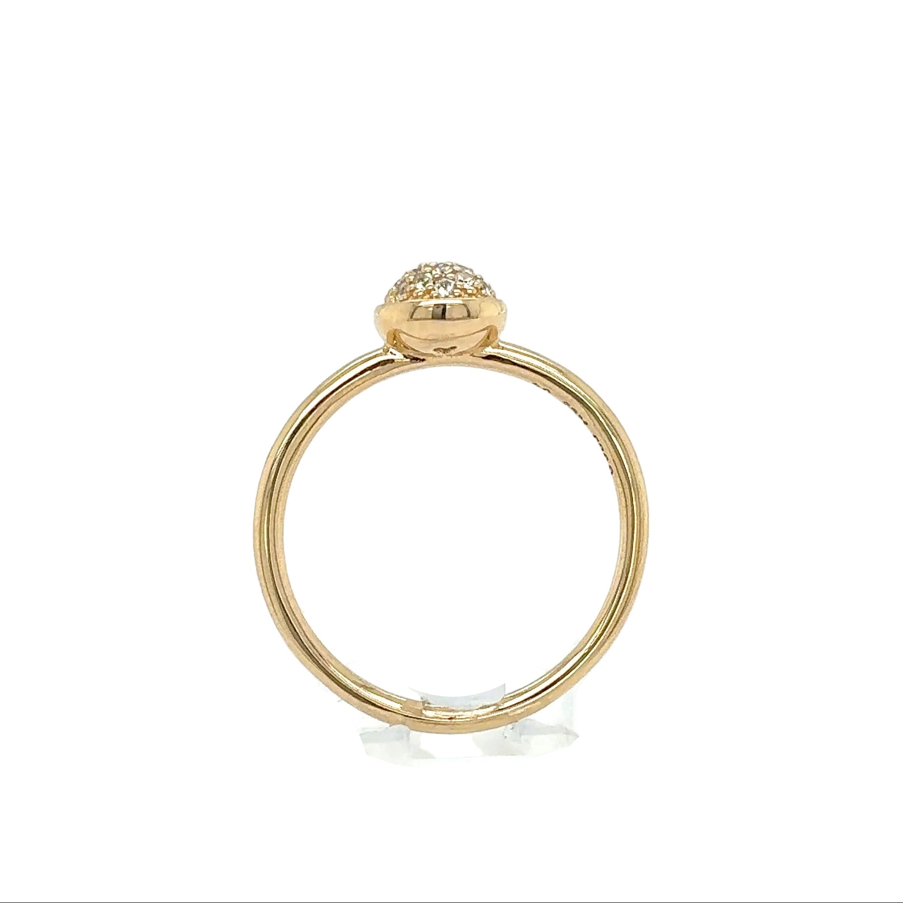 Ring Goldring Zirkonia 585/14 Karat Gelbgold Gr.54