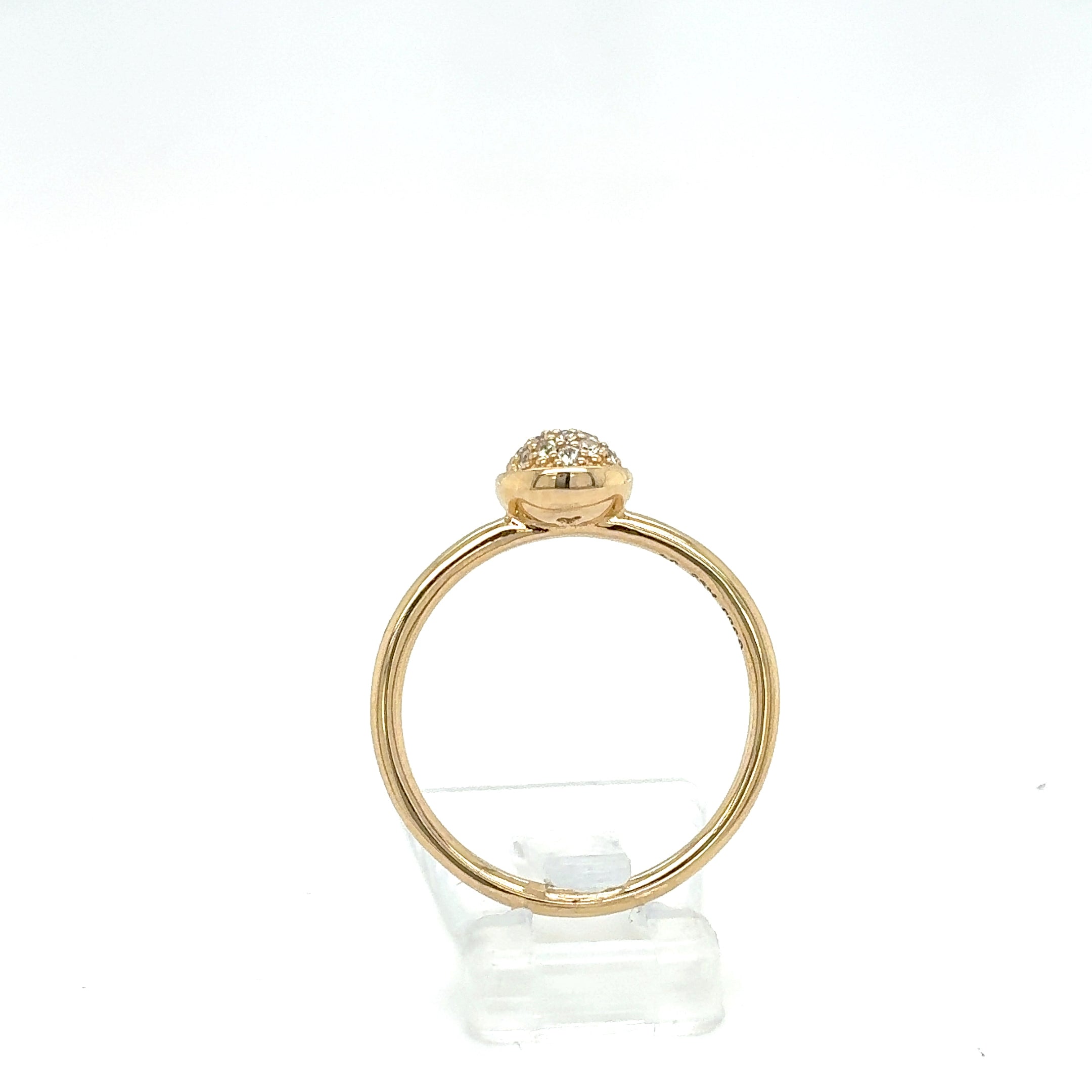 Ring Goldring Zirkonia 585/14 Karat Gelbgold Gr.54
