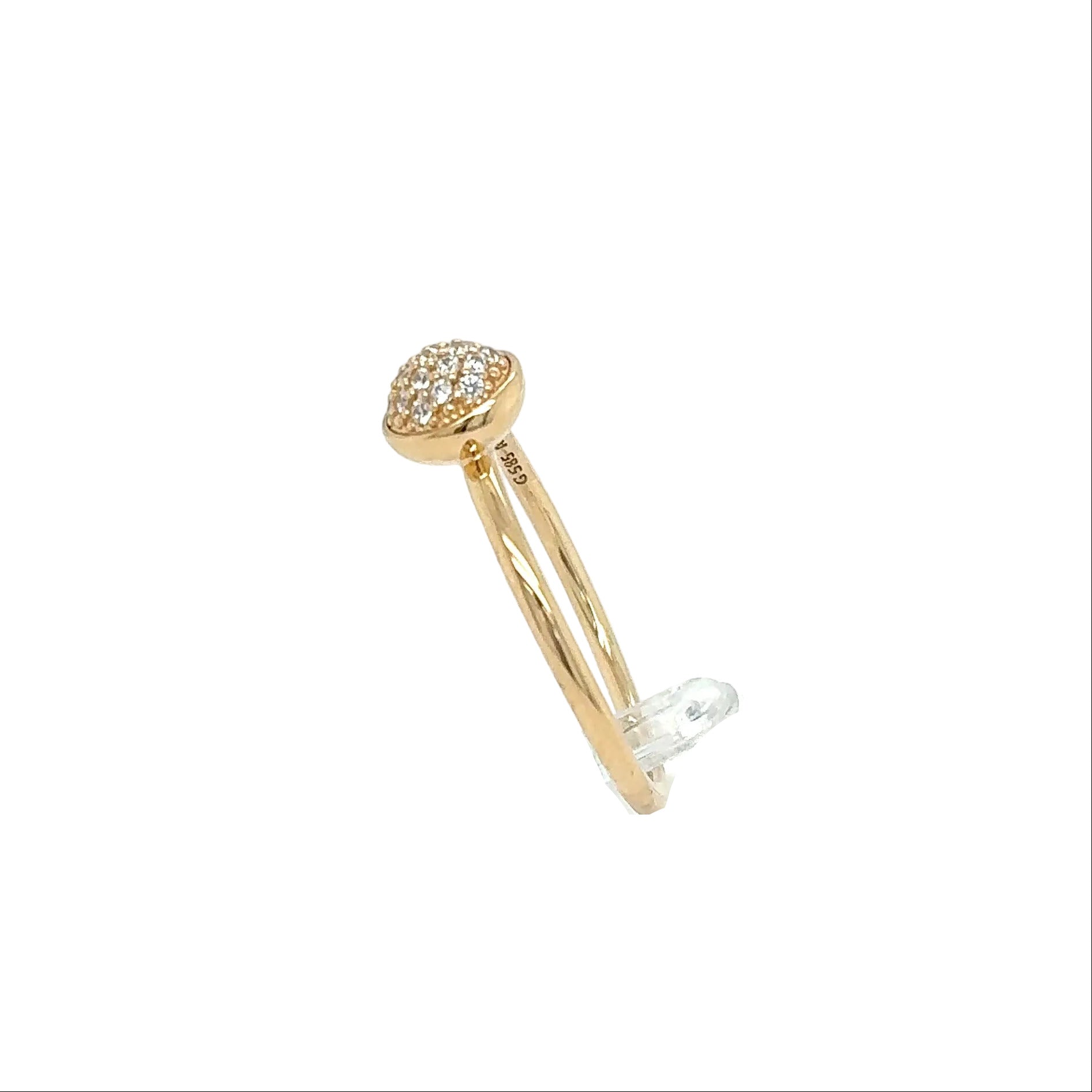 Ring Goldring Zirkonia 585/14 Karat Gelbgold Gr.54