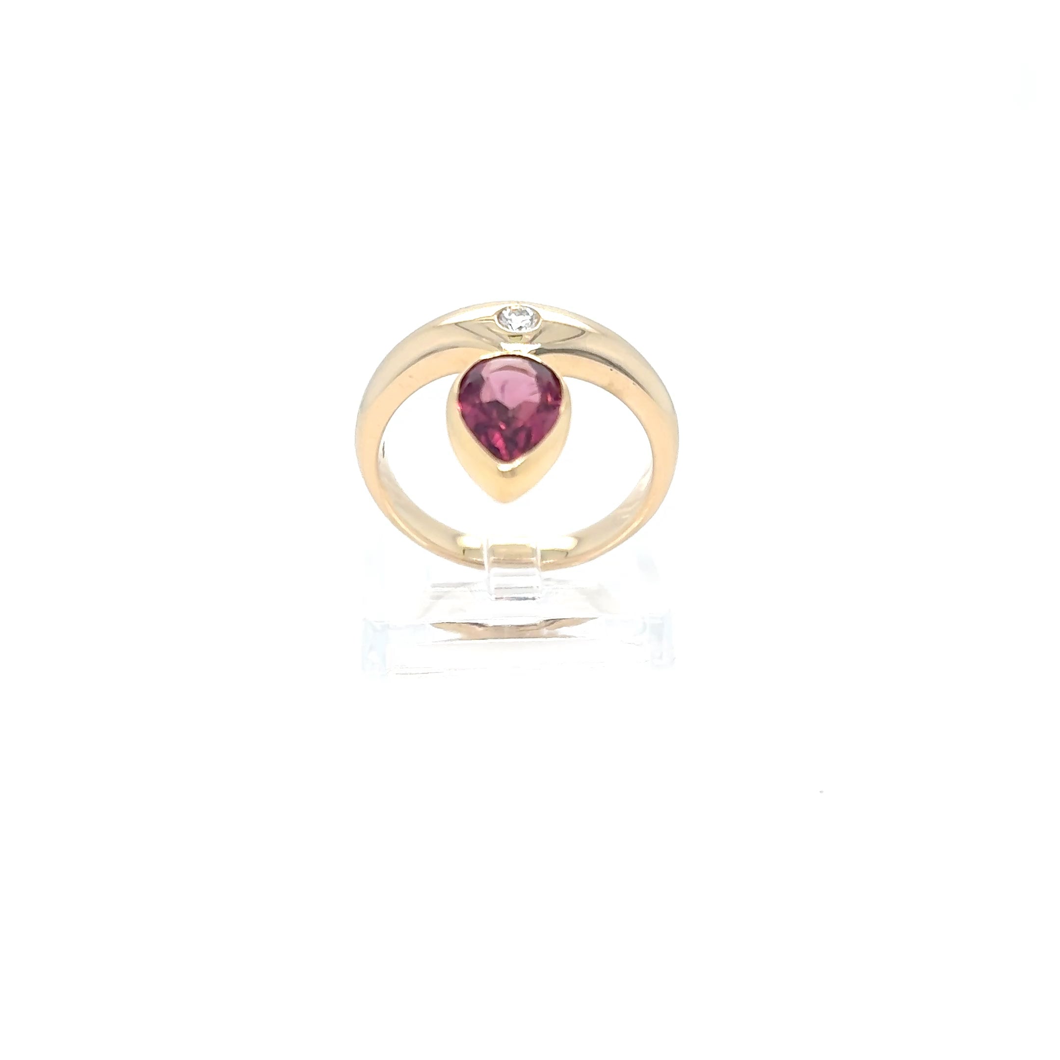 Ring Gelbgold Brillant 585/14kt Gr.56