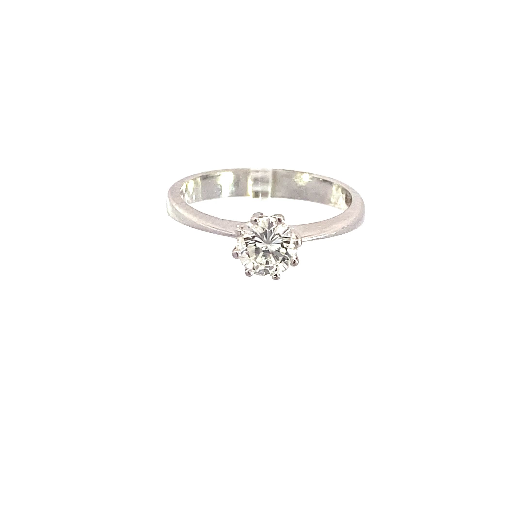 Brillant ca. 0,50ct Ring Weißgold 750 18 Karat