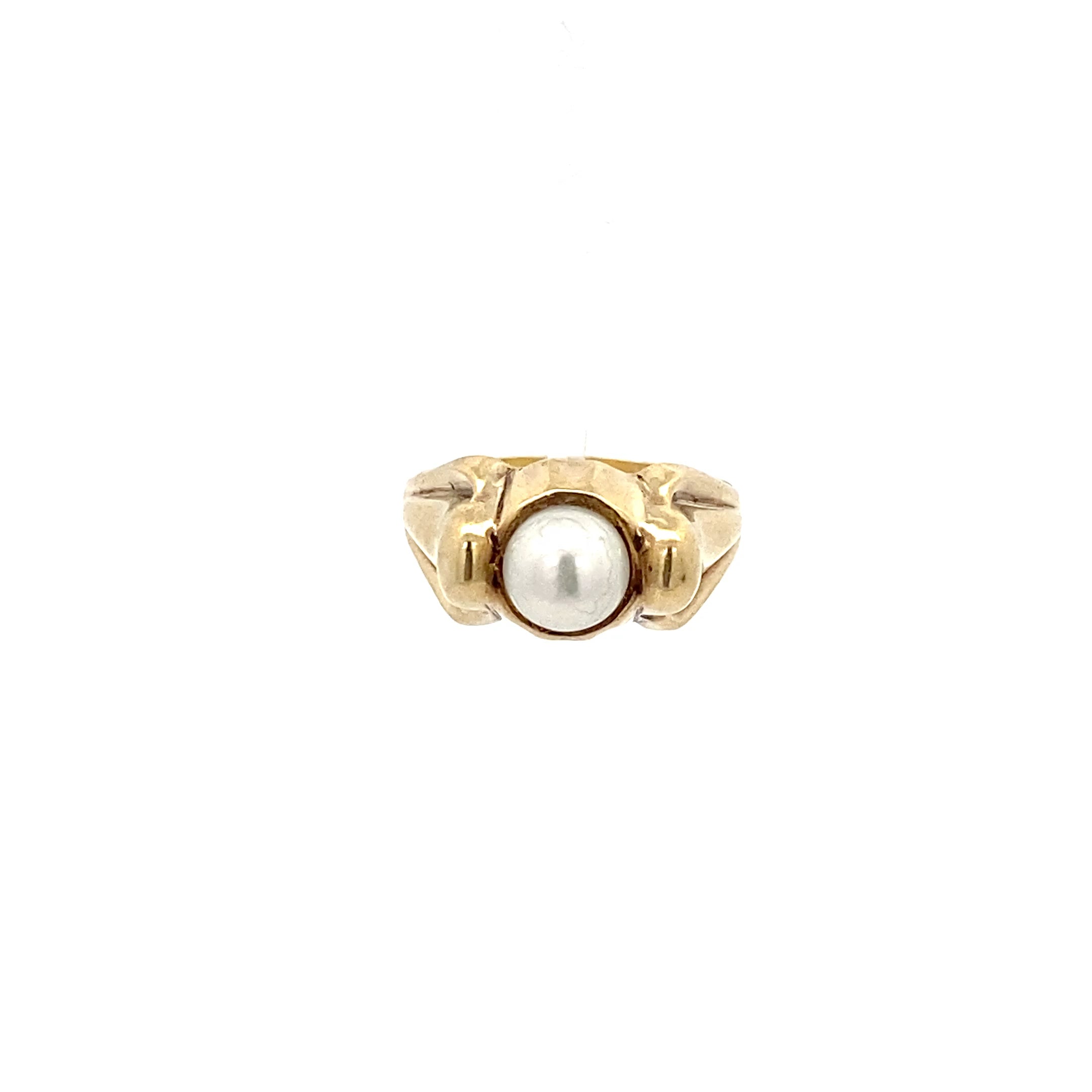 Damenring Gold 585 mit Perle