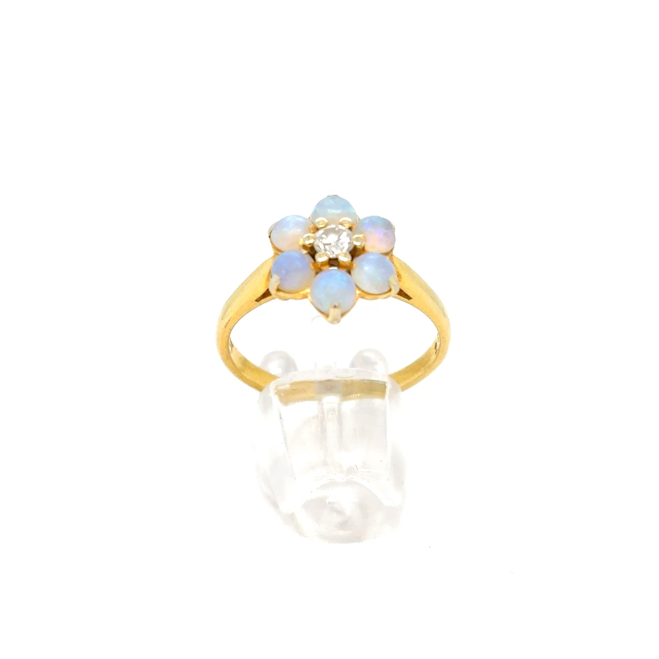 Ring Gelb-/Weißgold Brillant 750/18kt Gr.51