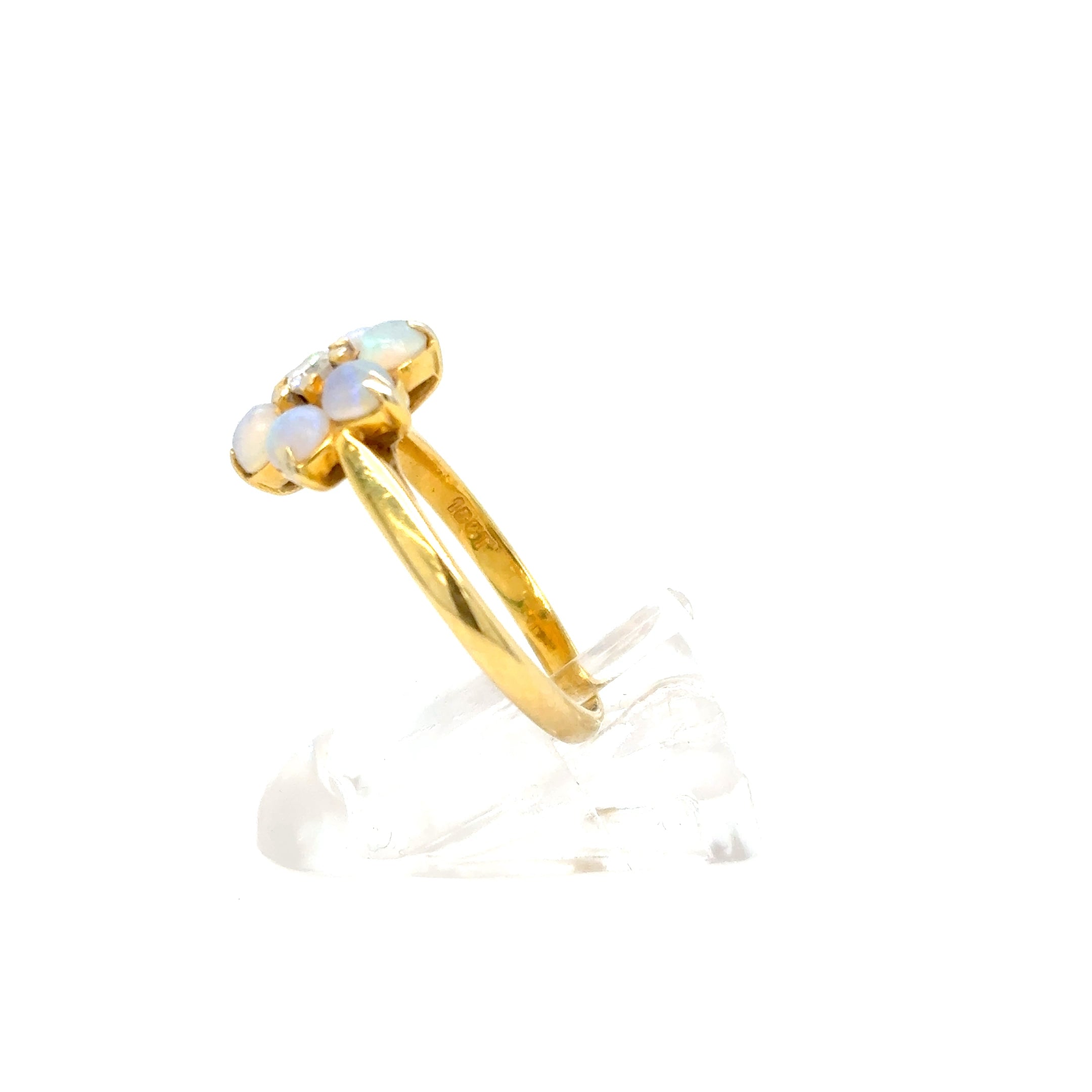 Ring Gelb-/Weißgold Brillant 750/18kt Gr.51