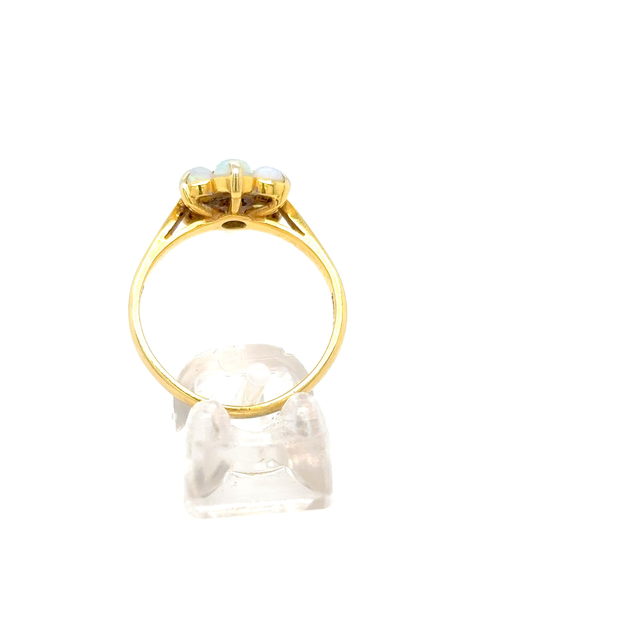 Ring Gelb-/Weißgold Brillant 750/18kt Gr.51