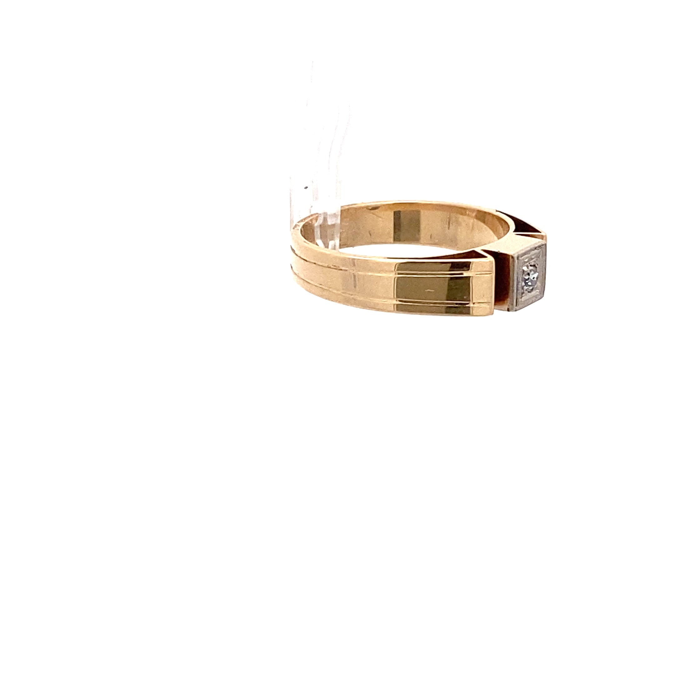 Schöner Damenring gelbgold 585 mit 1 Brillant 56/18