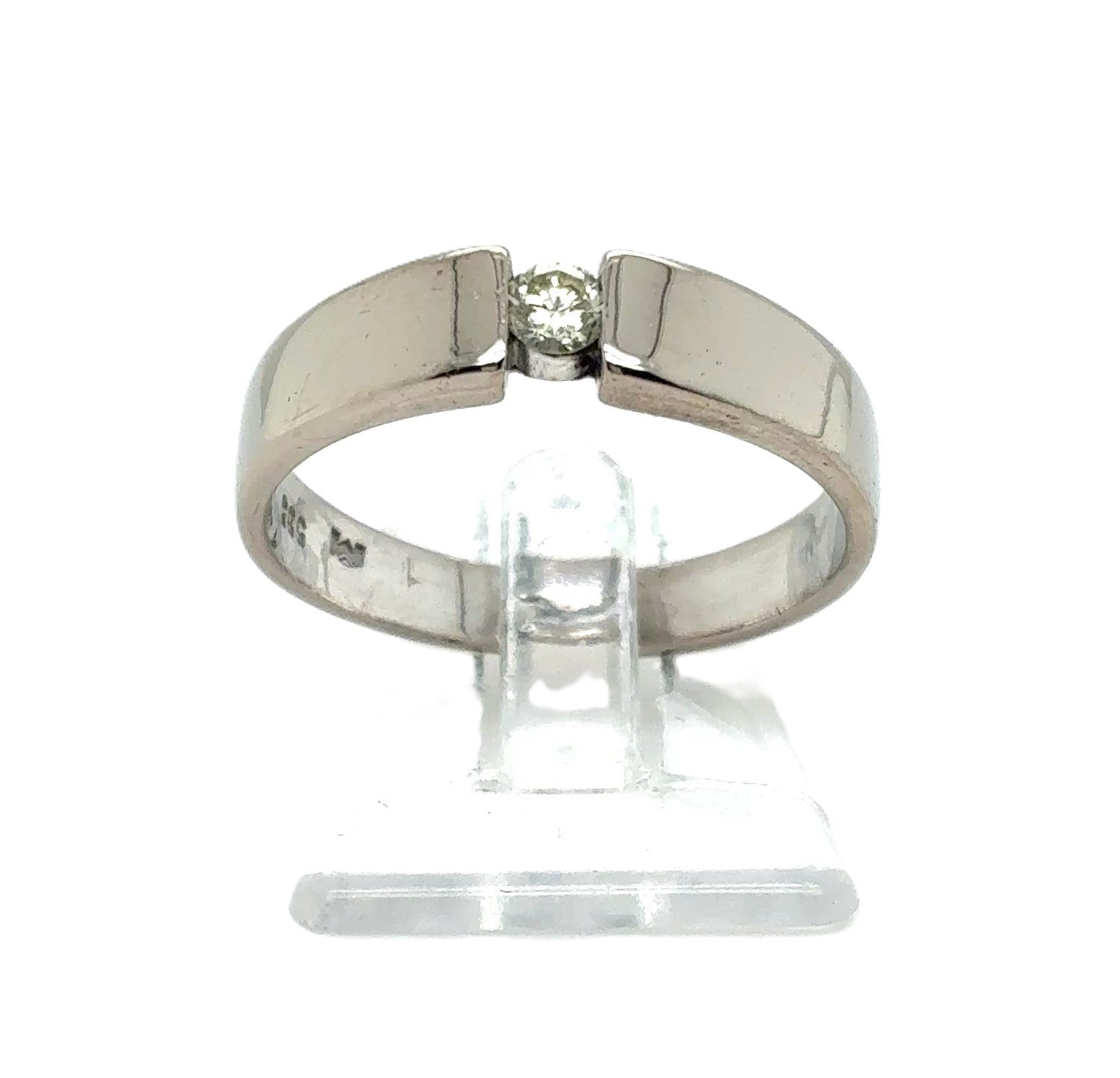 Ring Goldring Brillant 585/14 Karat Weißgold Gr.53