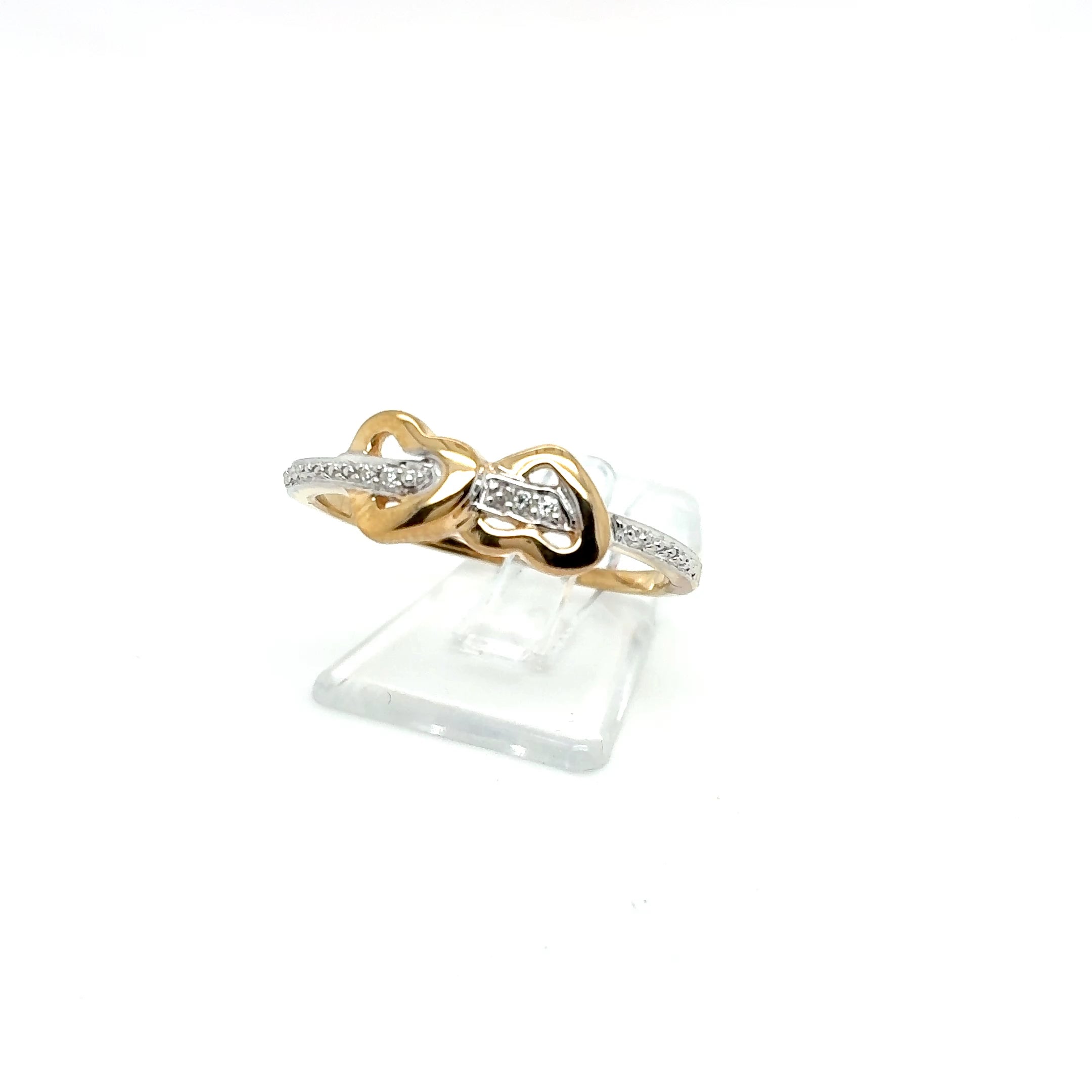 Ring Goldring Diamanten 333/8kt Gelbgold Gr.58