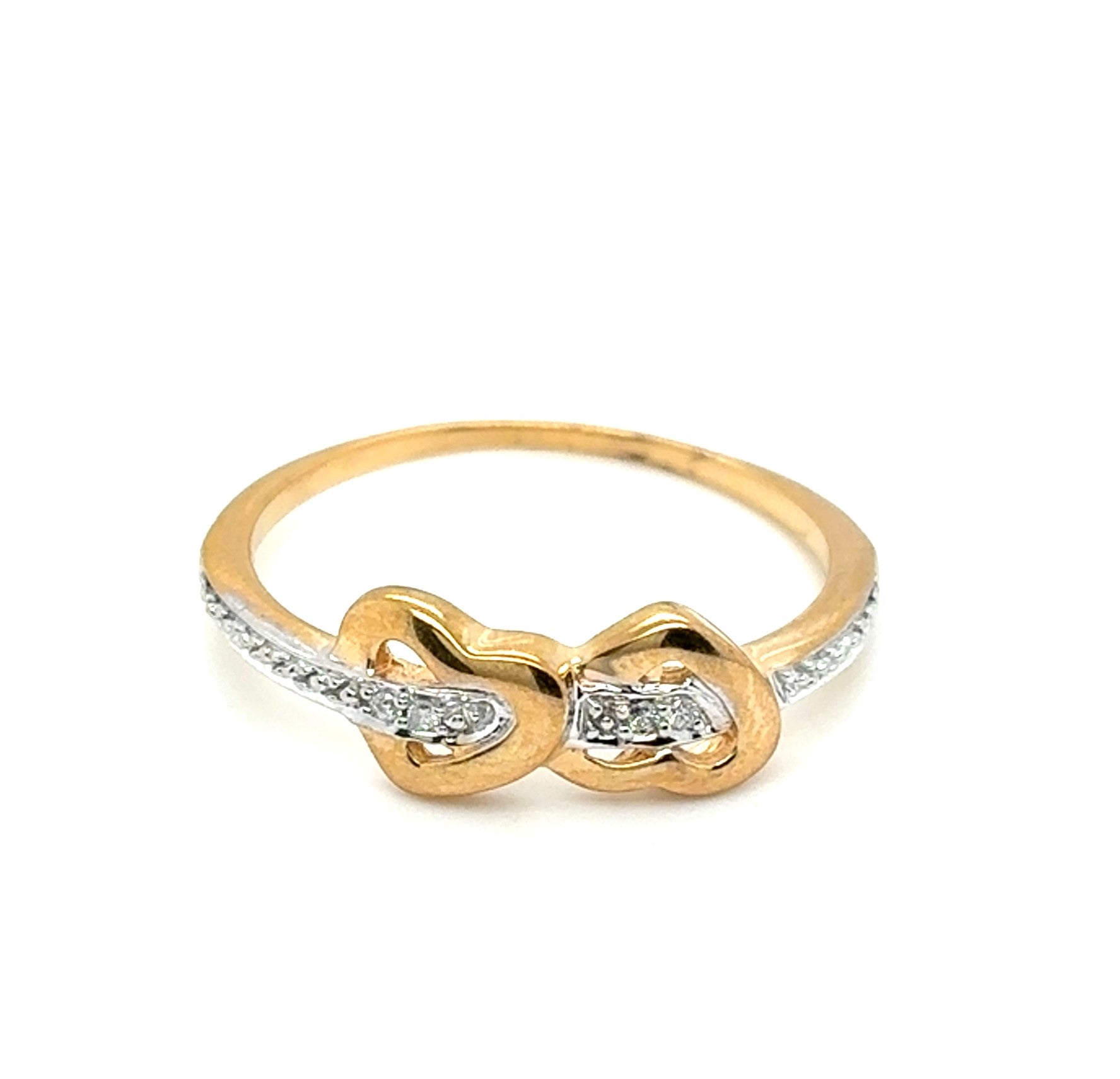 Ring Goldring Diamanten 333/8kt Gelbgold Gr.58