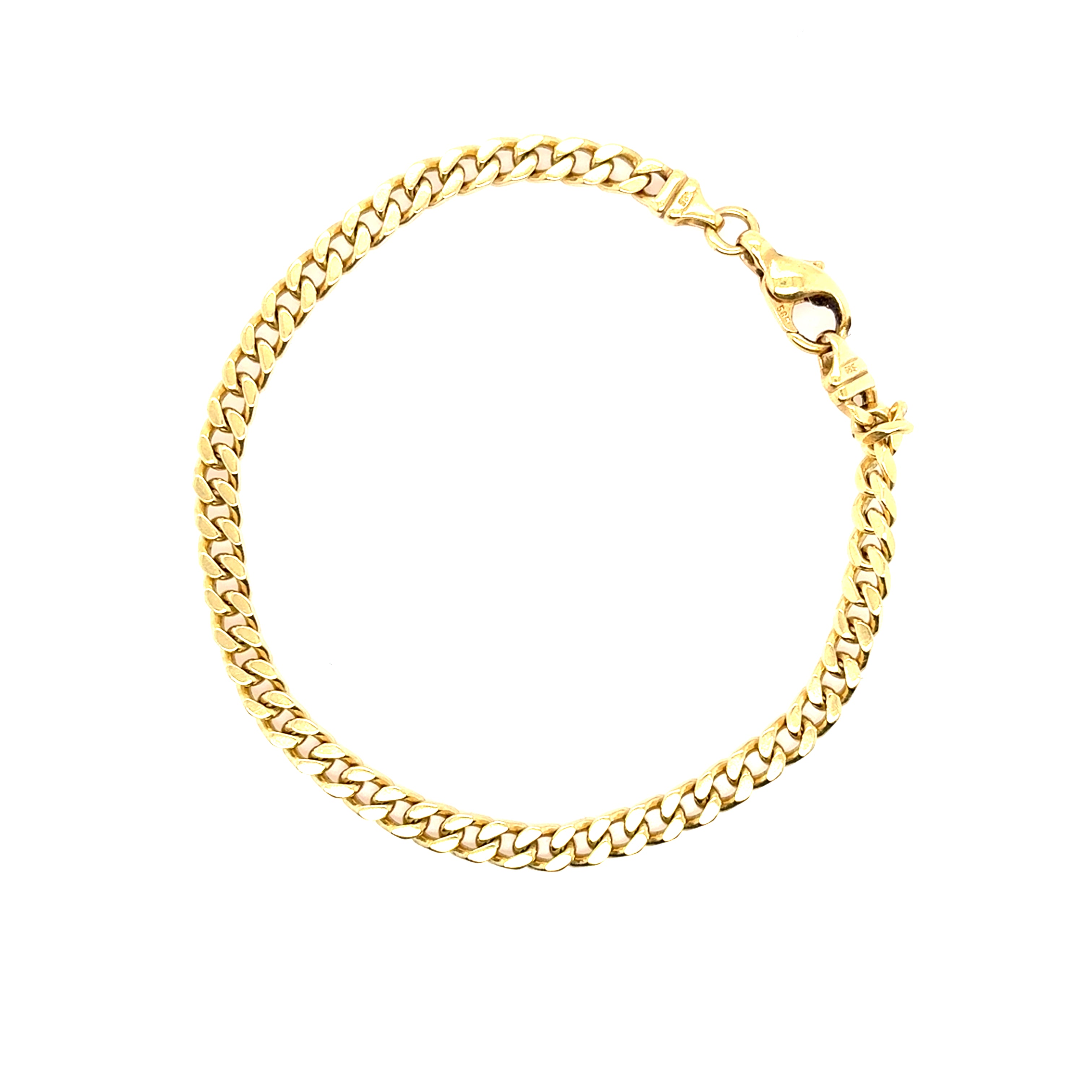 Panzerketten Armband Gelbgold 585/14kt ca.21cm