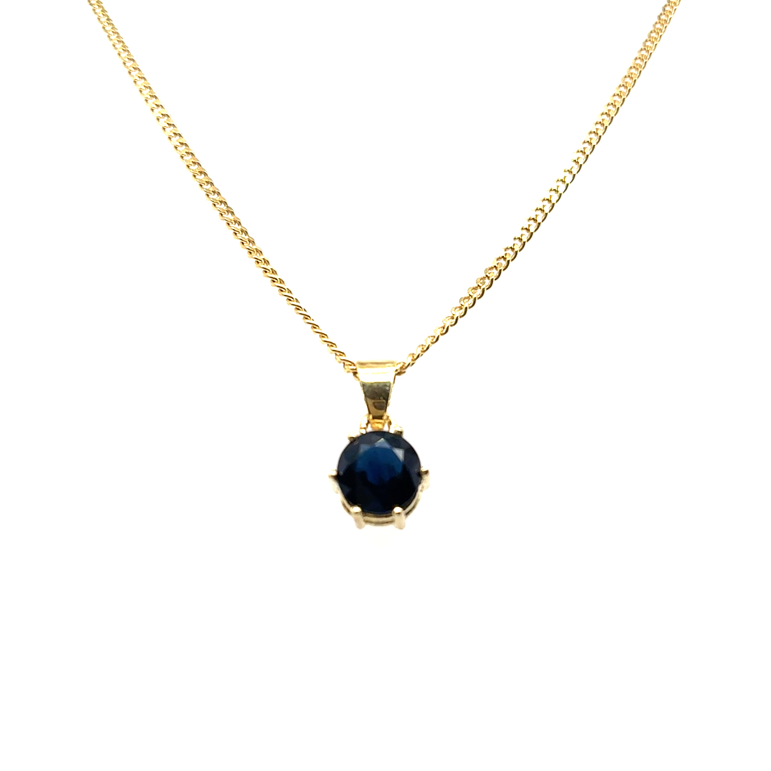 Kette Gelbgold mit Anh. Gelbgold 585/14kt ca 42,5 cm