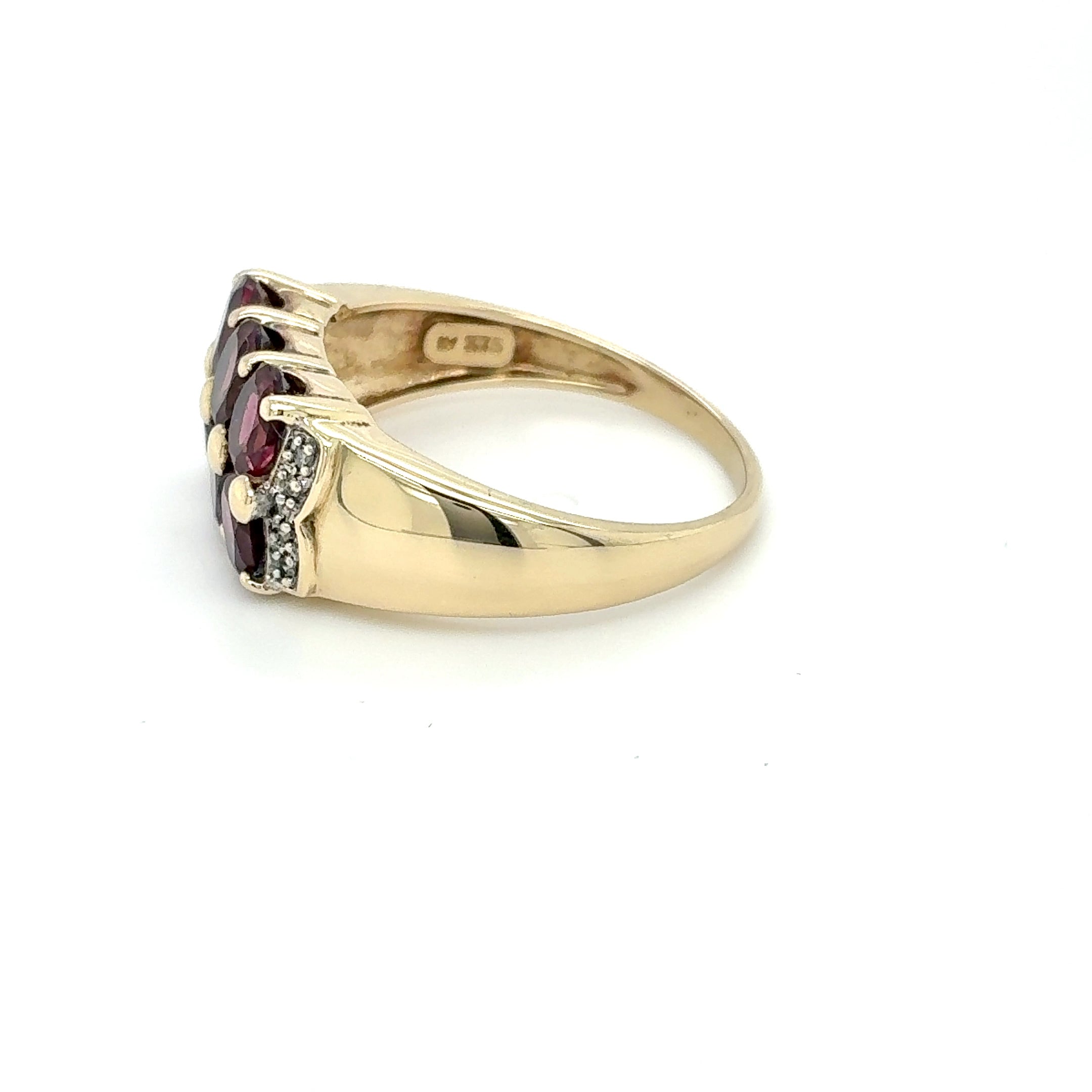 Diamanten Gold Ring 375/9kt Gr.60