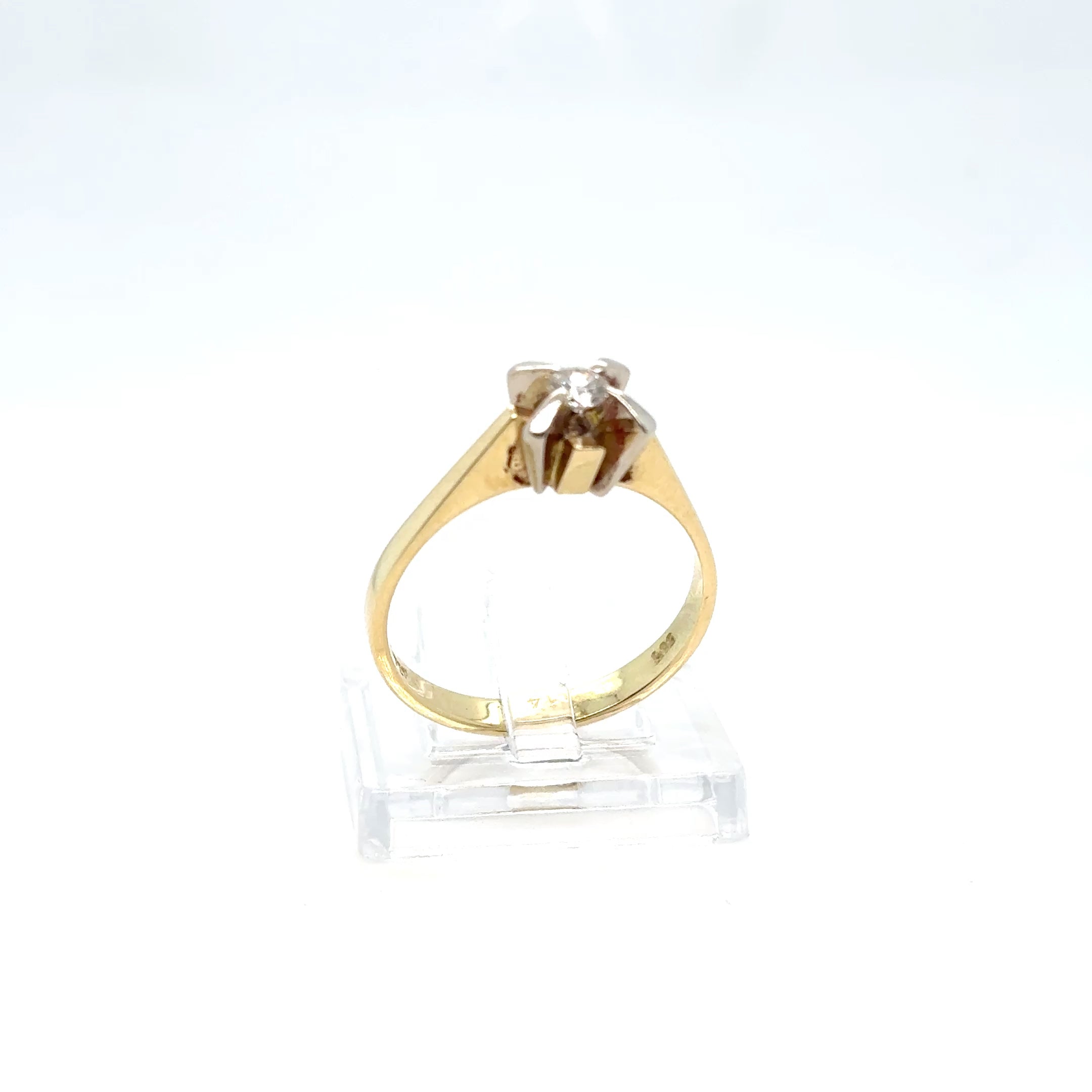 Goldring 585 14kt Gr 55 mit Brillant 208951