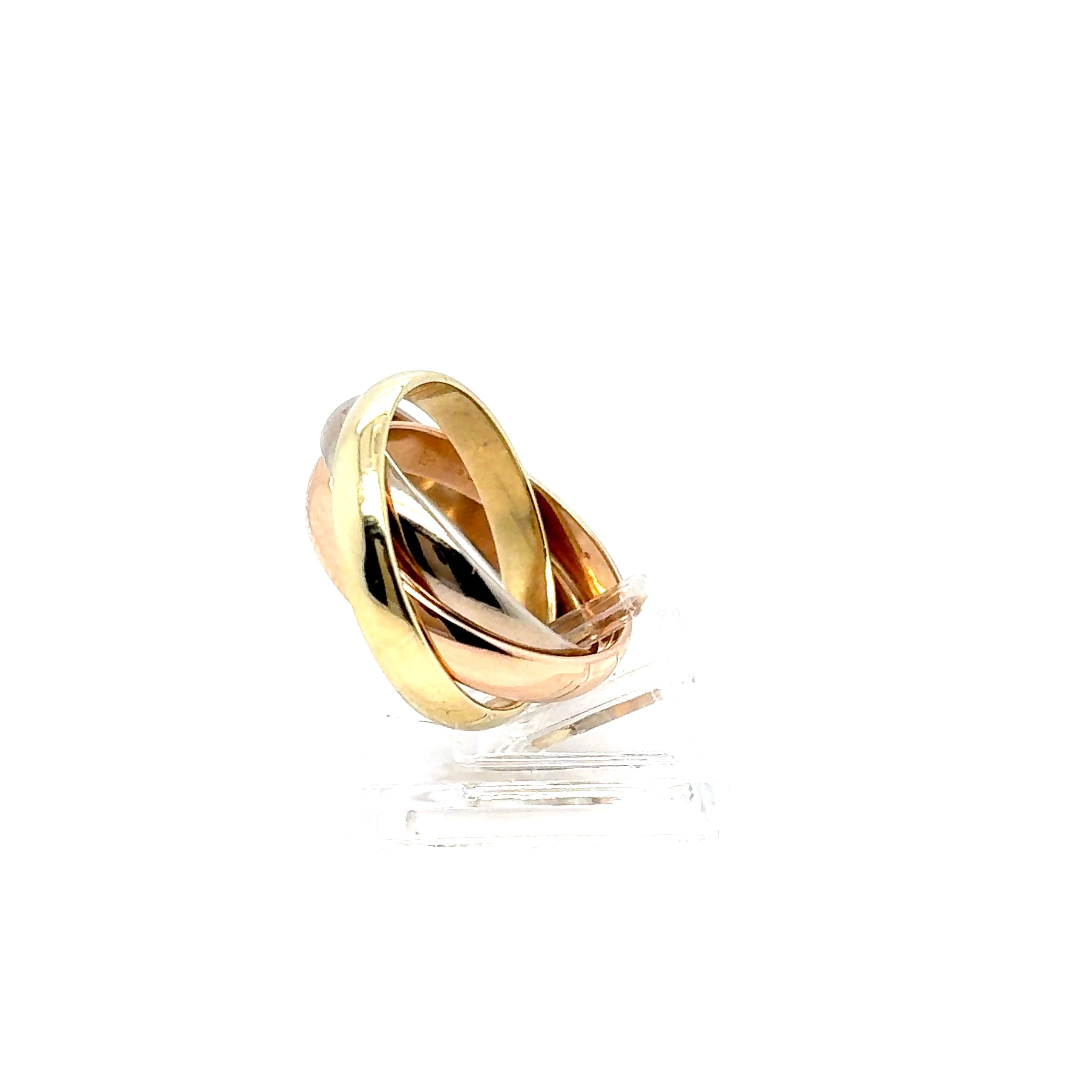 Dreierring Tricolor 585/14 kt