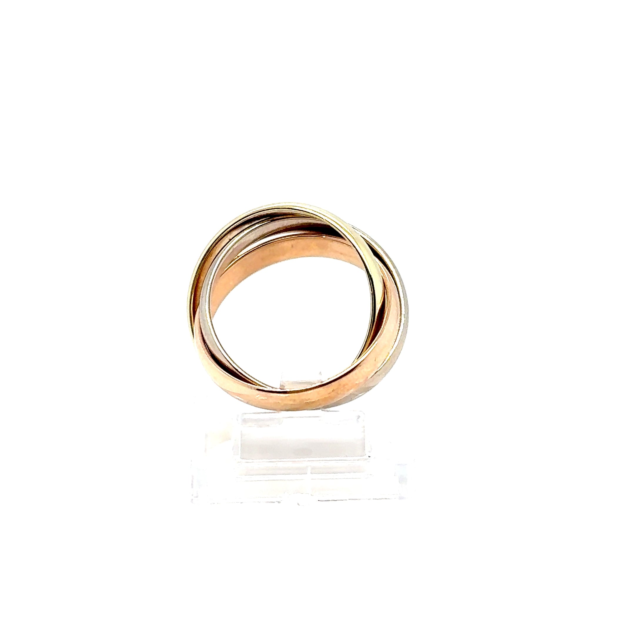 Dreierring Tricolor 585/14 kt
