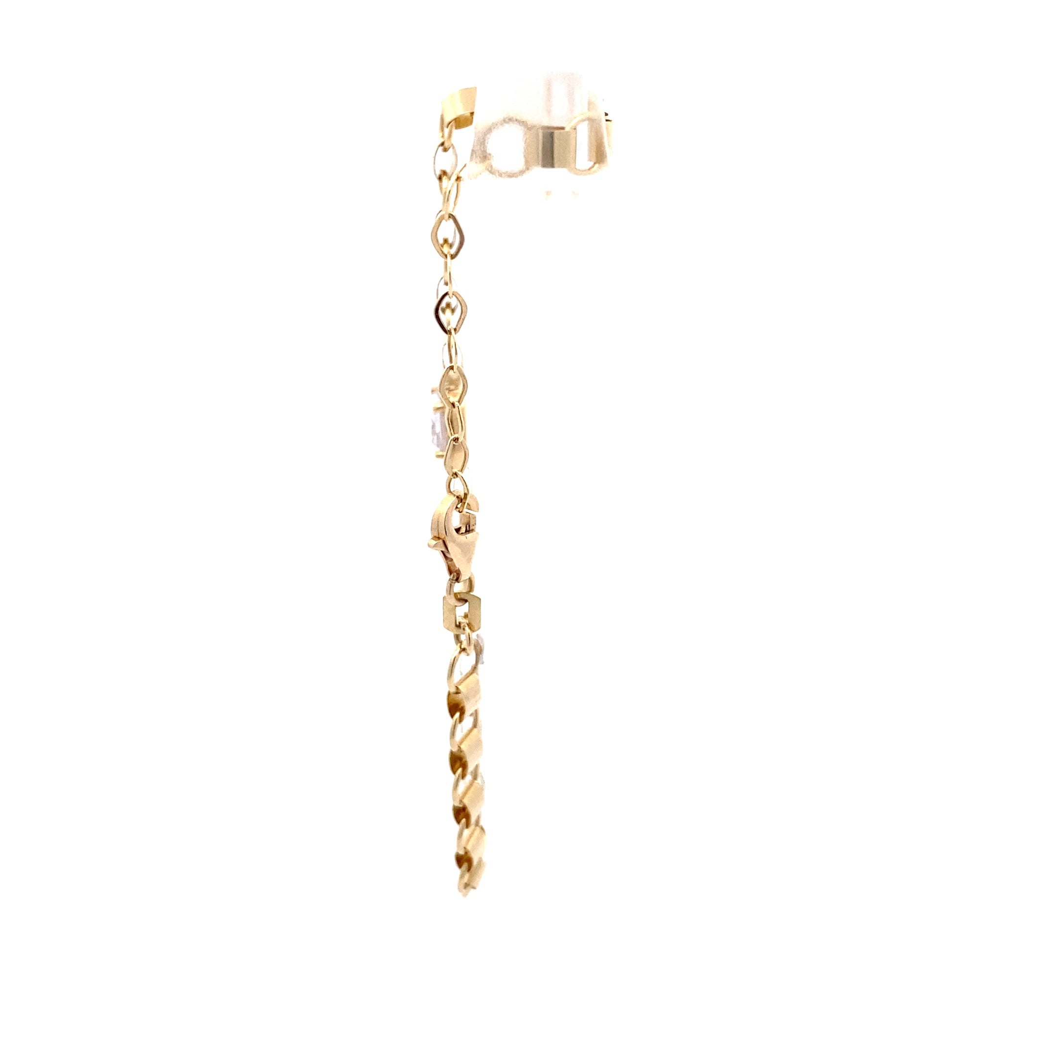 Armband Gelbgold 585 mit farblosen Steinen