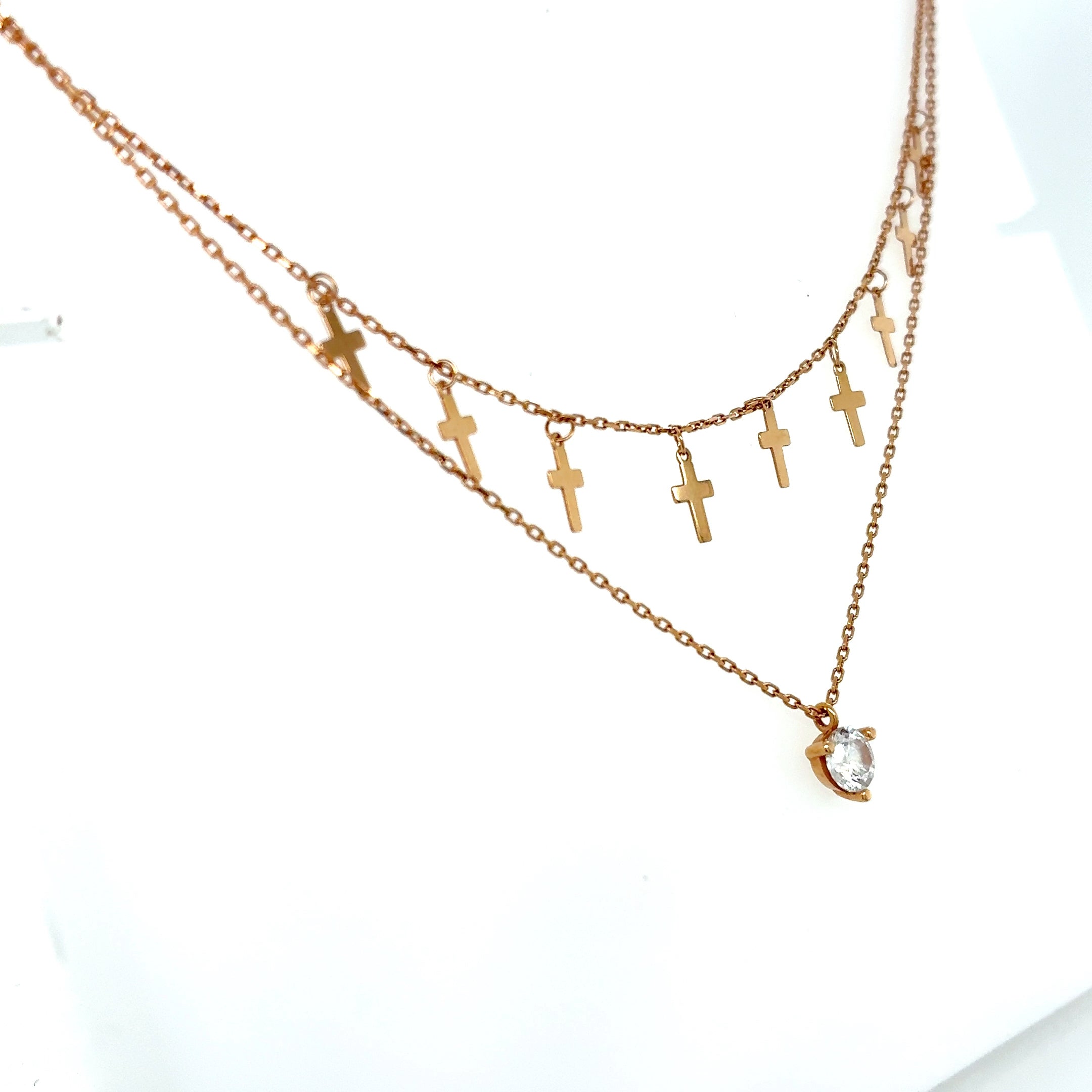 Gold Kette 585 Rotgold 14Kt Länge: 44cm