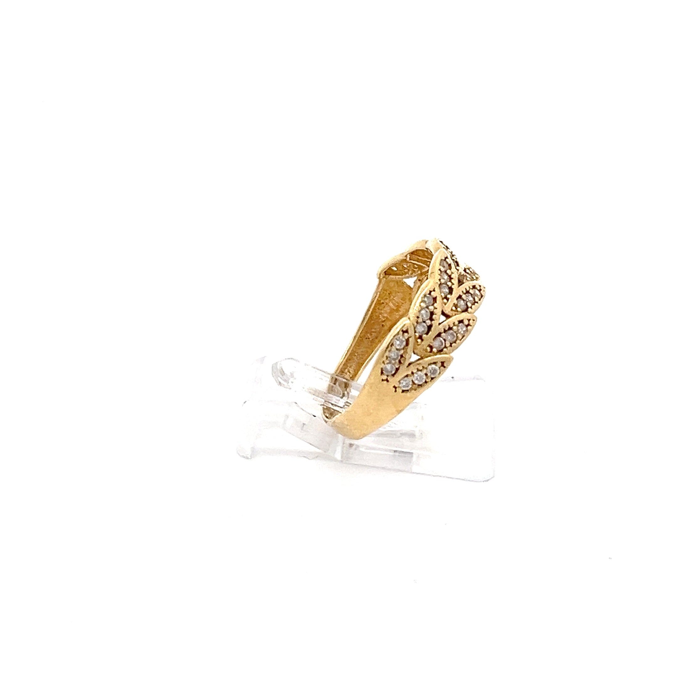 Ring mit Zirkonia Gelb Gold 585/14kt Gr. 52