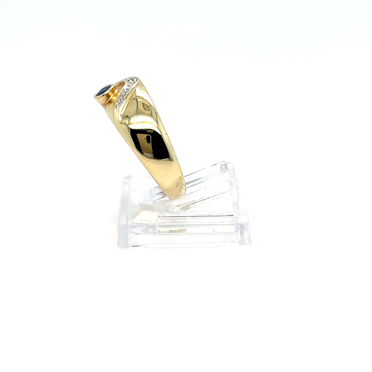Ring Gelb-/Weißgold 585/14 kt Diamant Gr.57