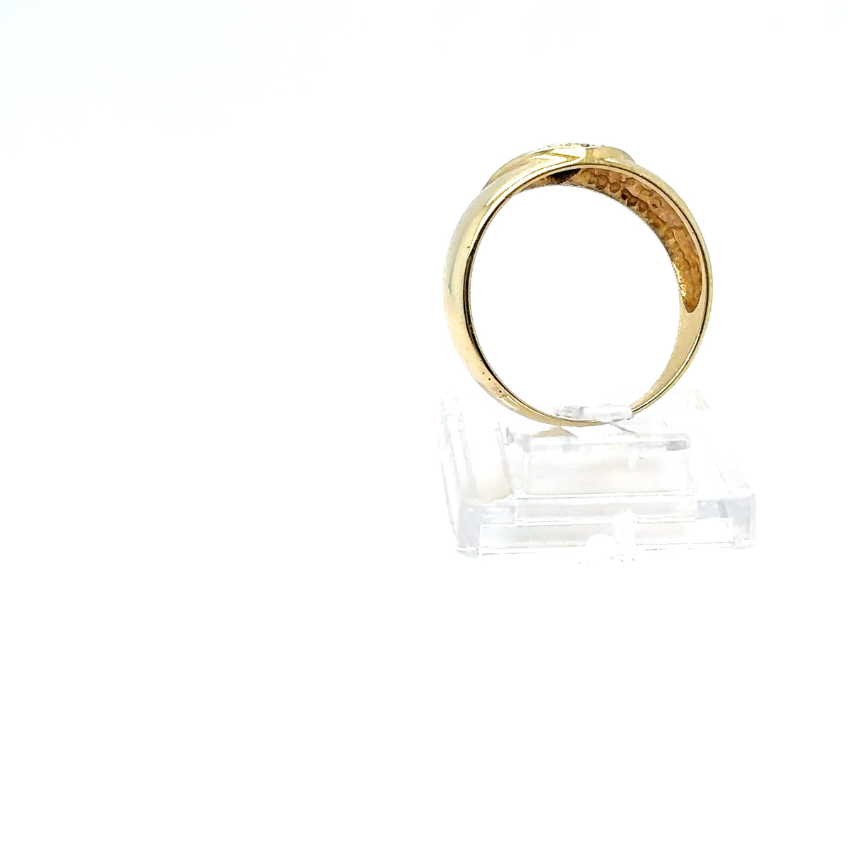 Ring Gelb-/Weißgold 585/14 kt Diamant Gr.57