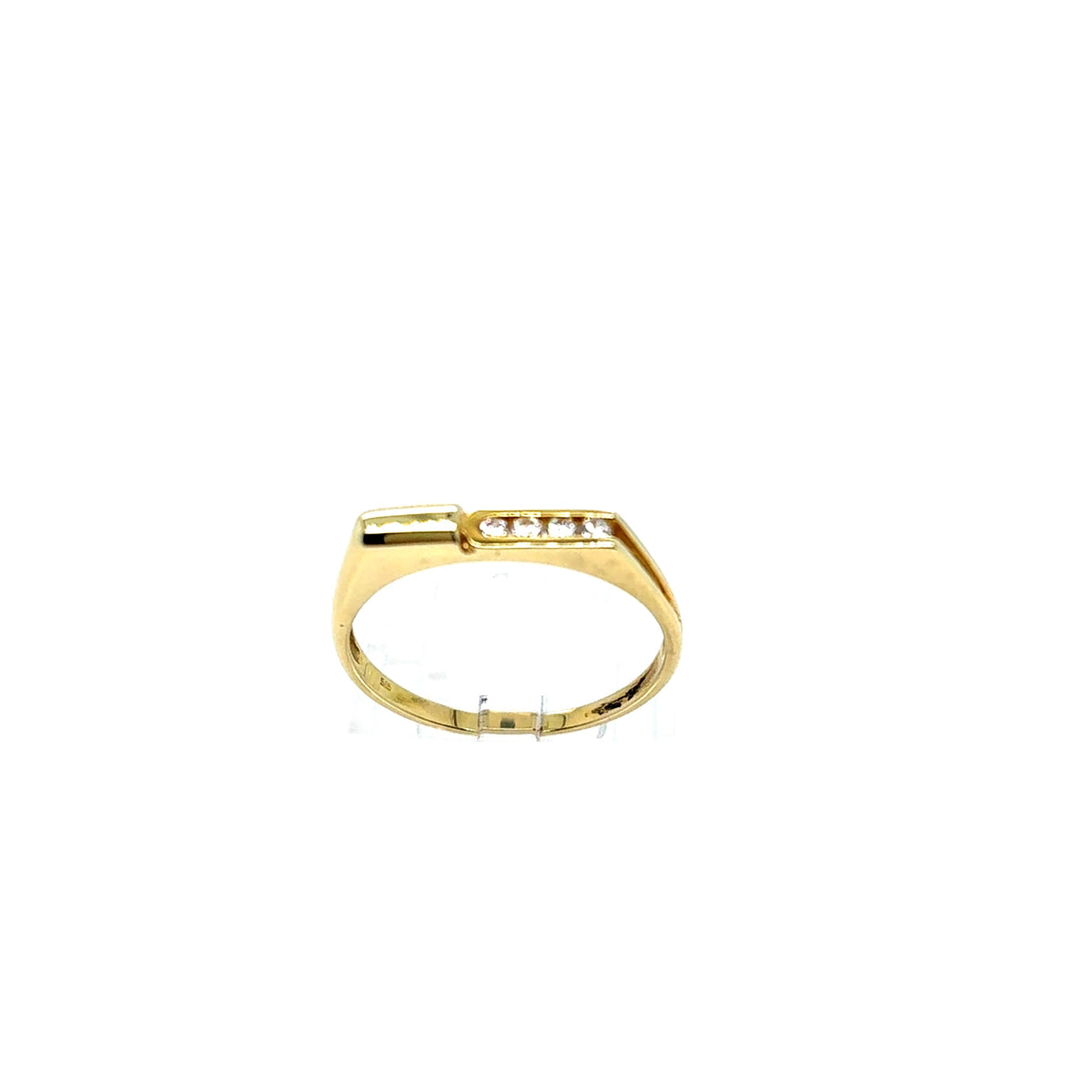 Ring Gelbgold 585/14kt Gr.59 Schmuckstein
