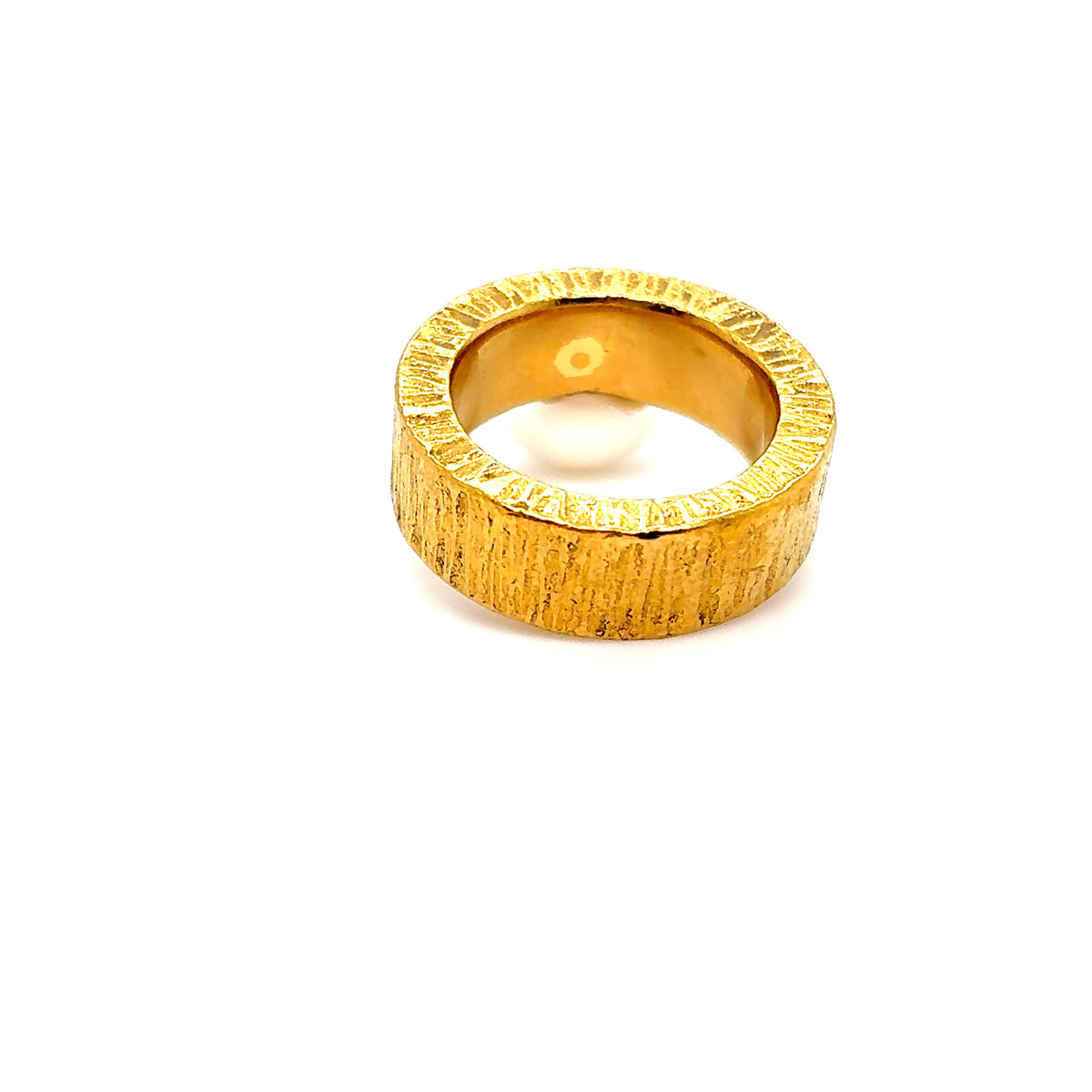Anlage-Gold Perlenring 999/24kt