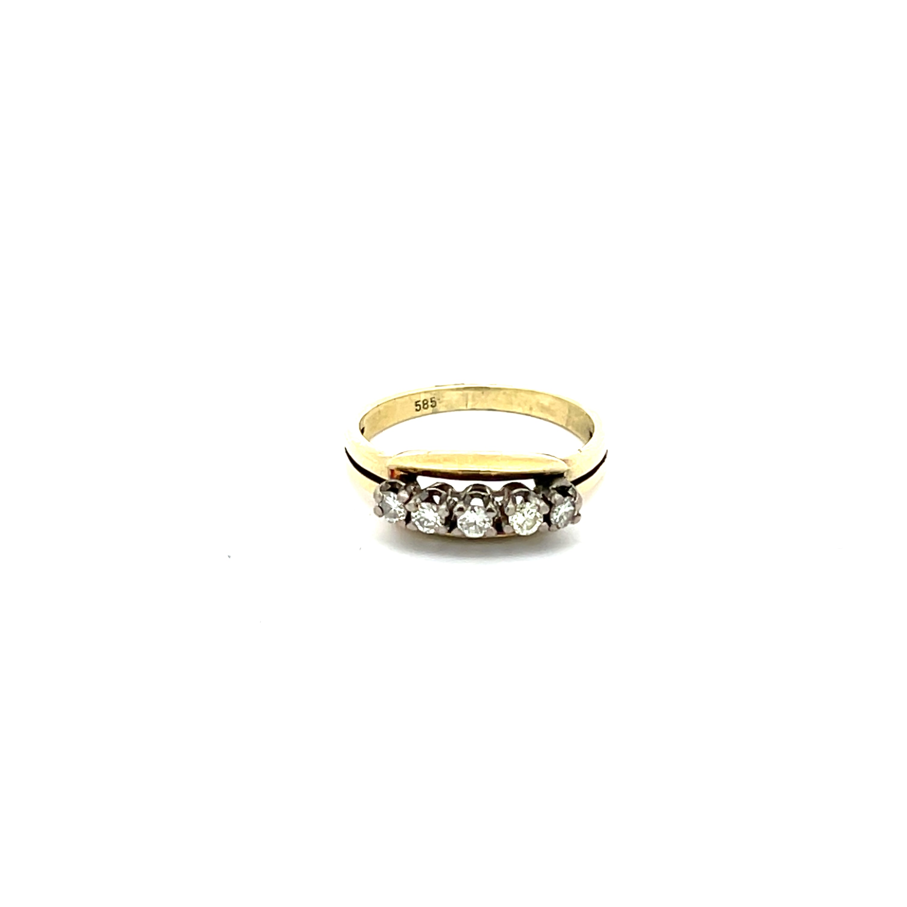 Brillant Damenring Gelbgold 585/14kt Gr.53