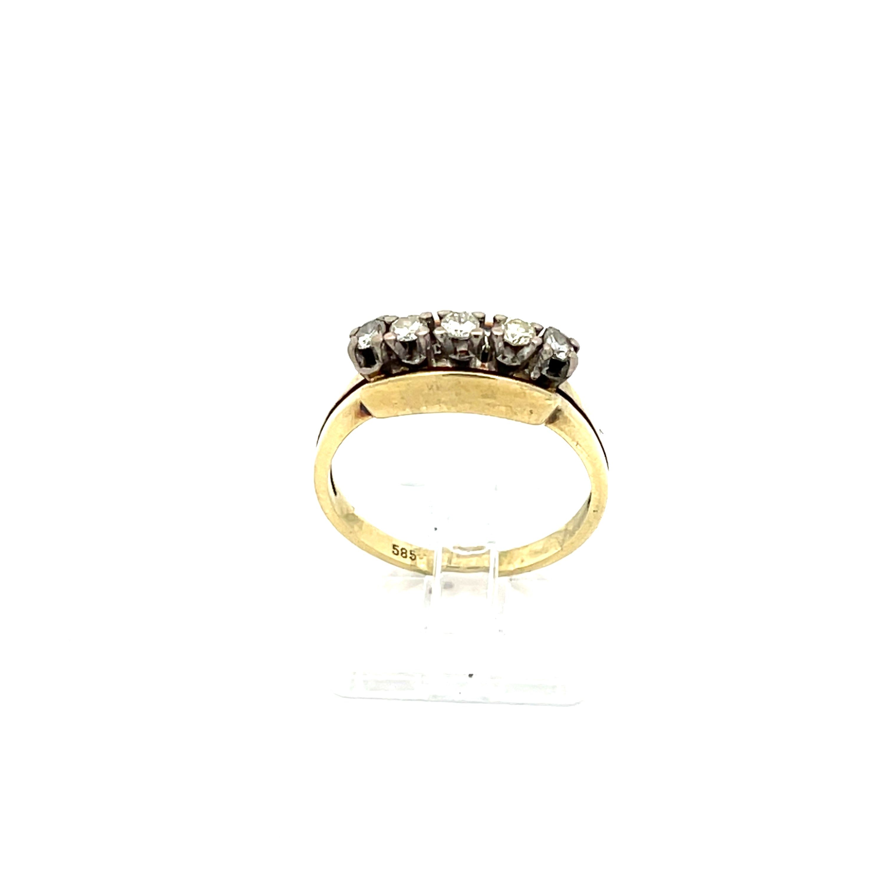 Brillant Damenring Gelbgold 585/14kt Gr.53