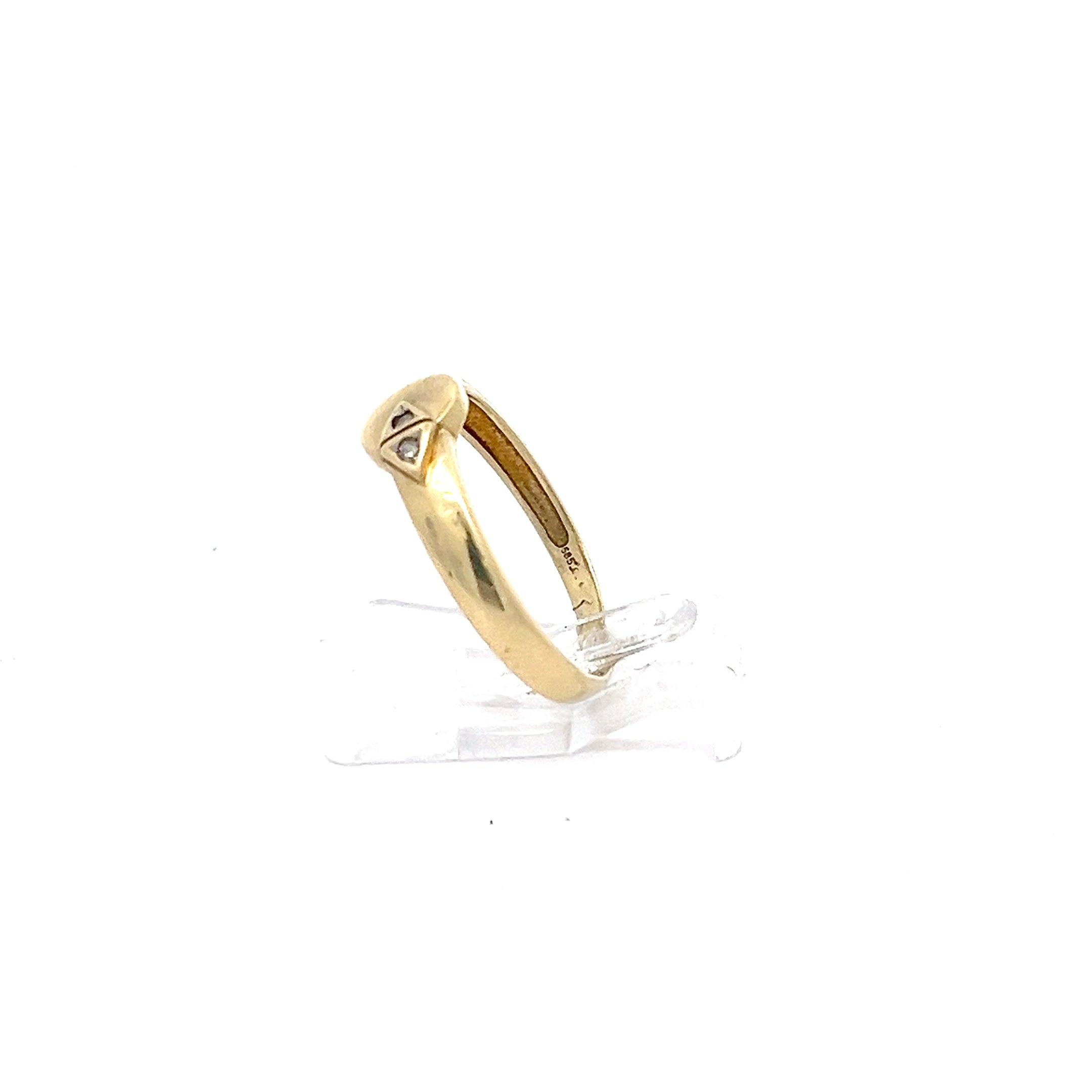 Diamantenring Gelb Gold 585 14 Karat