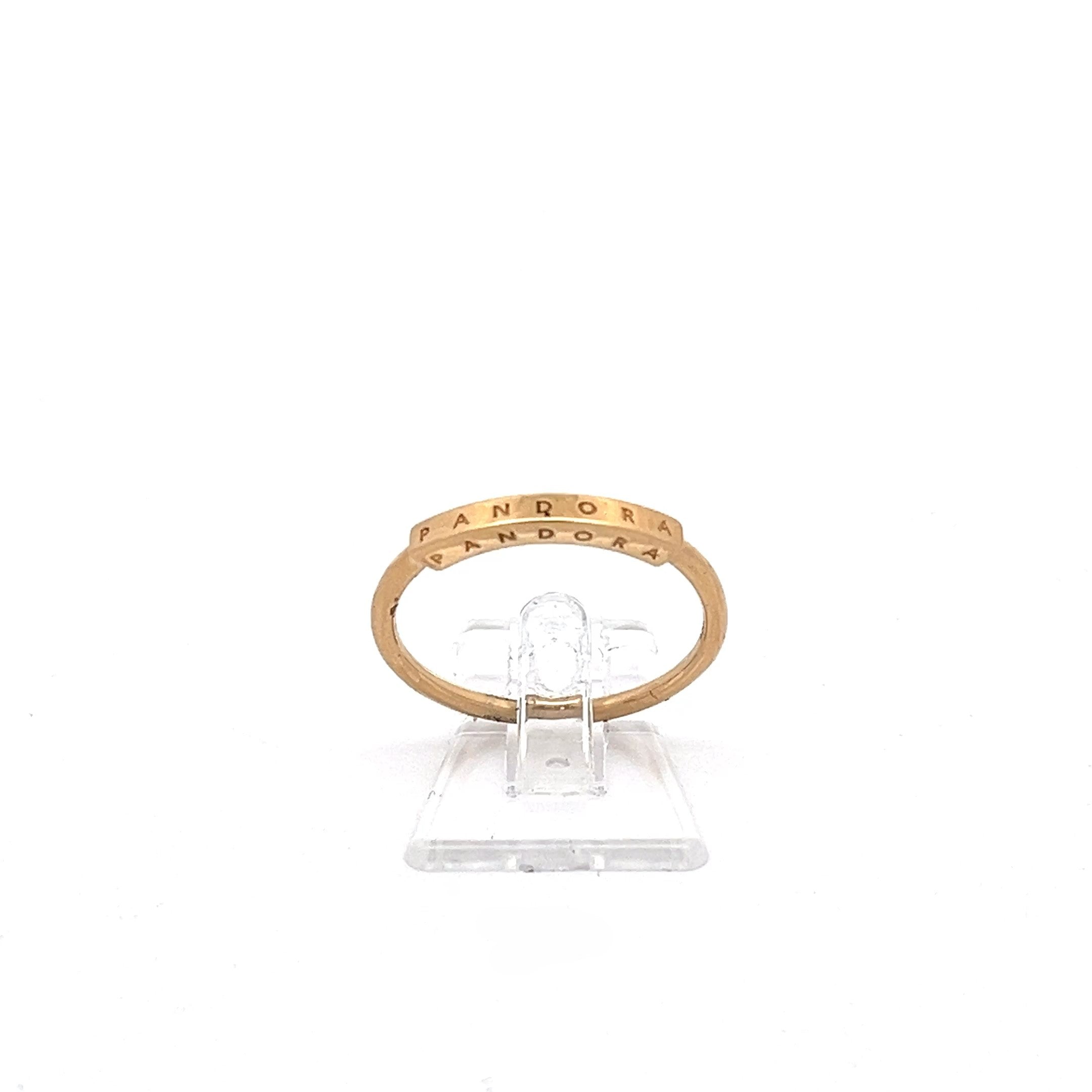 Pandora Signature I-D Ring Gelb Gold 585 14 Karat