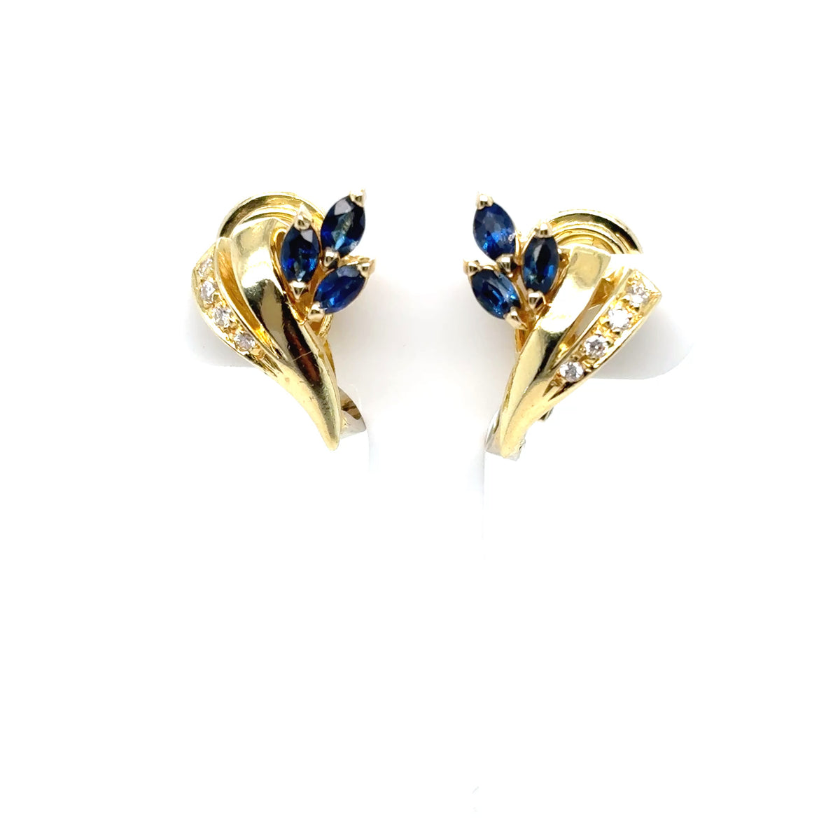 Diamant Ohrringe Gelbgold 750 / 18kt