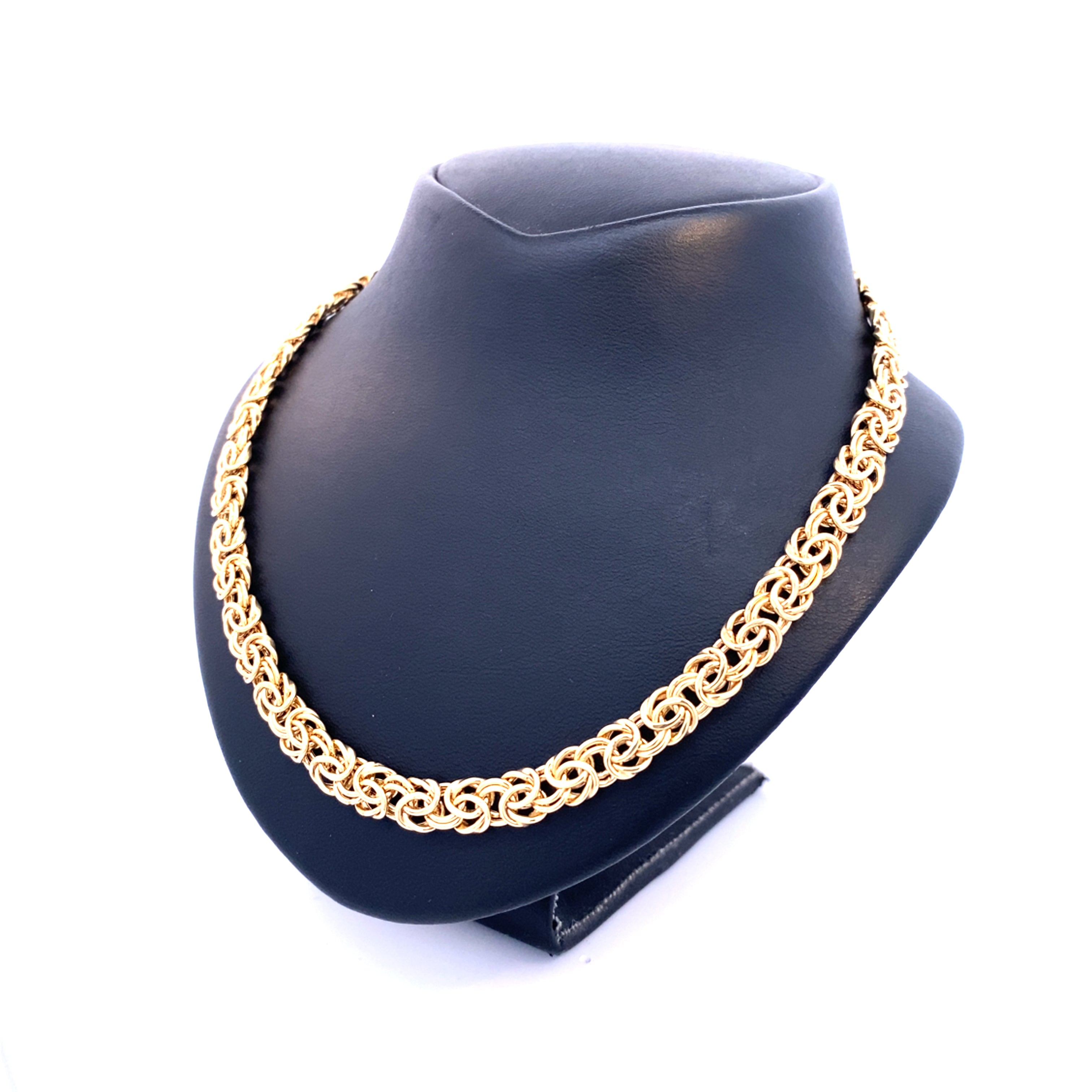 Byzantinerkette flach Gelbgold 375