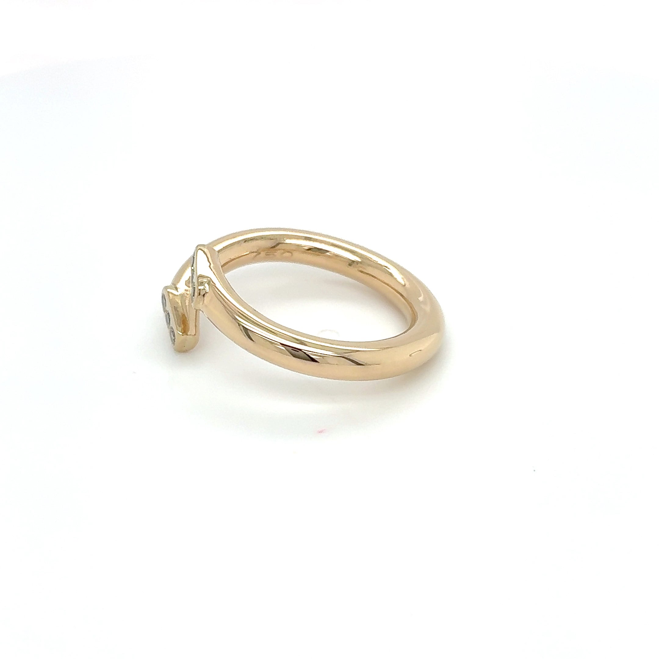 Damenring 750 Gelbgold 18kt Brillanten Gr.55