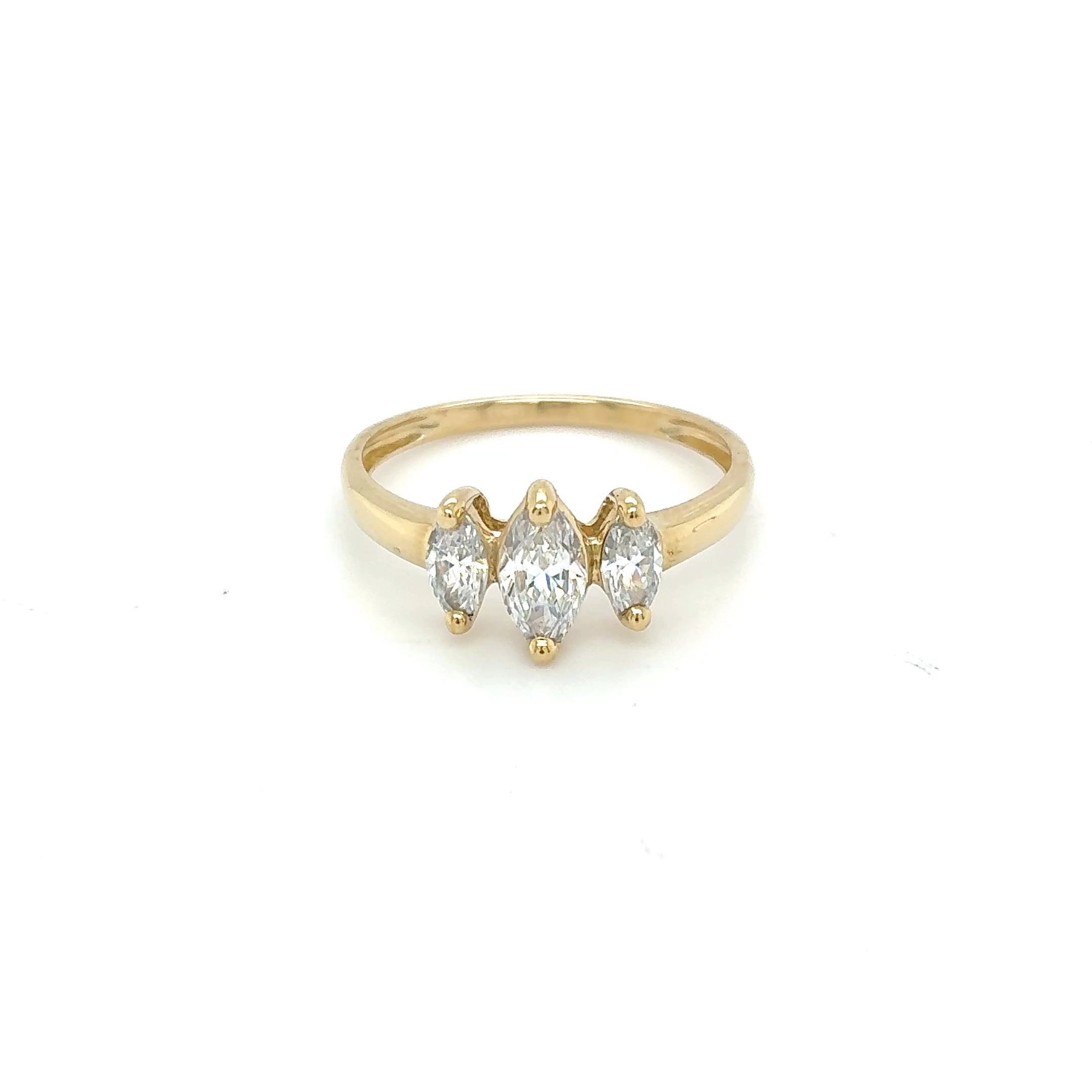 Damenring Gelbgold 585 14kt Gold Gr.57