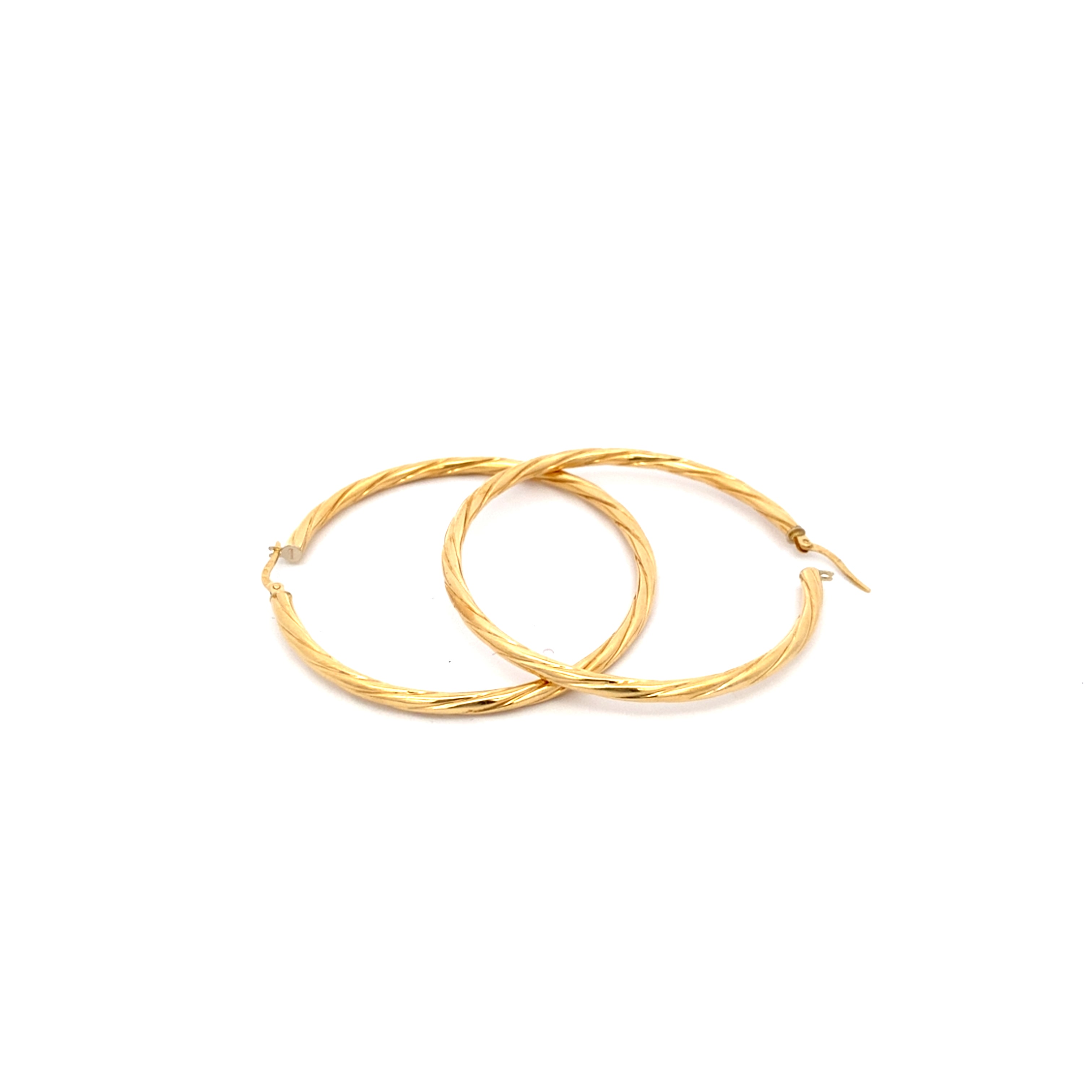 Creolen gedreht Gelbgold 750