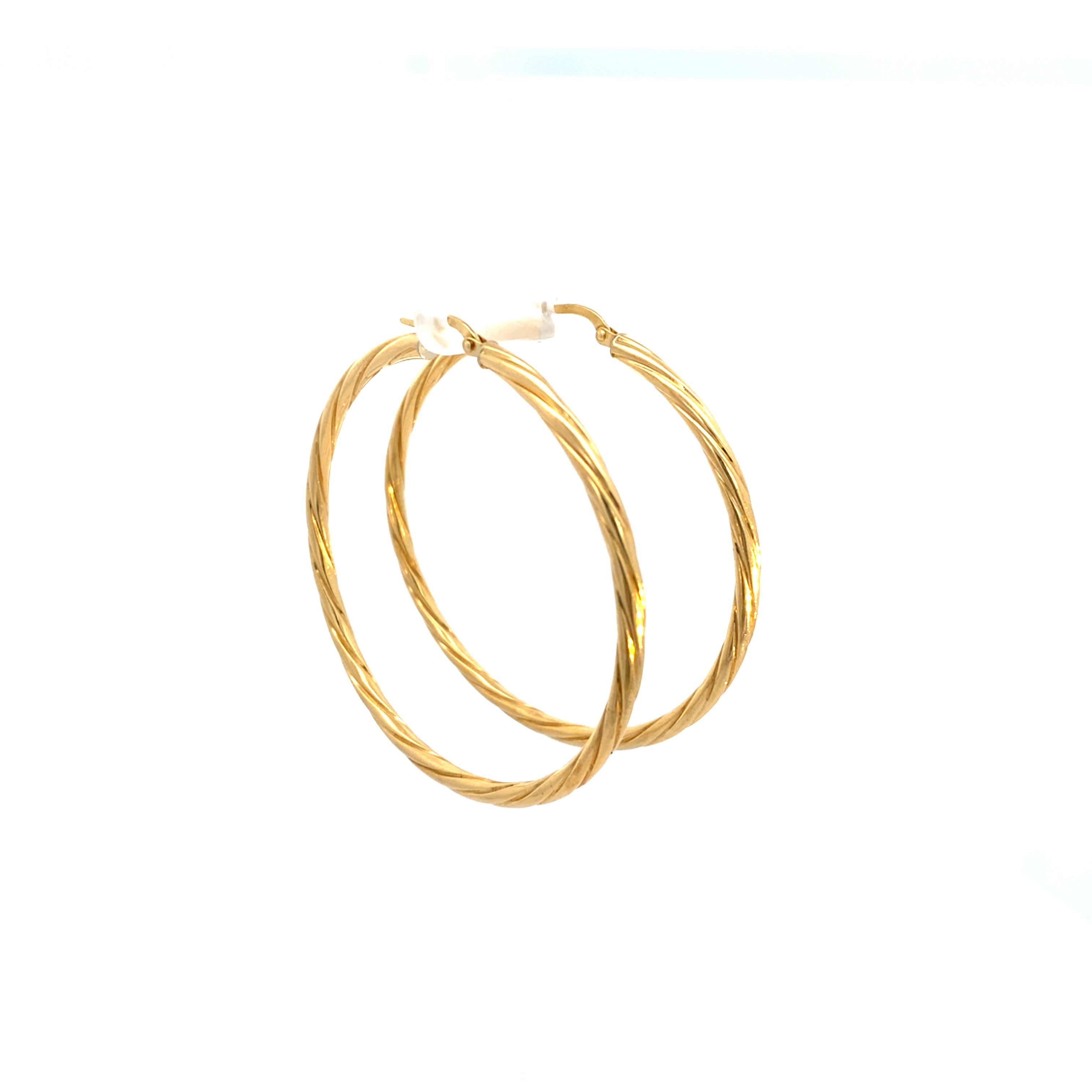 Creolen gedreht Gelbgold 750