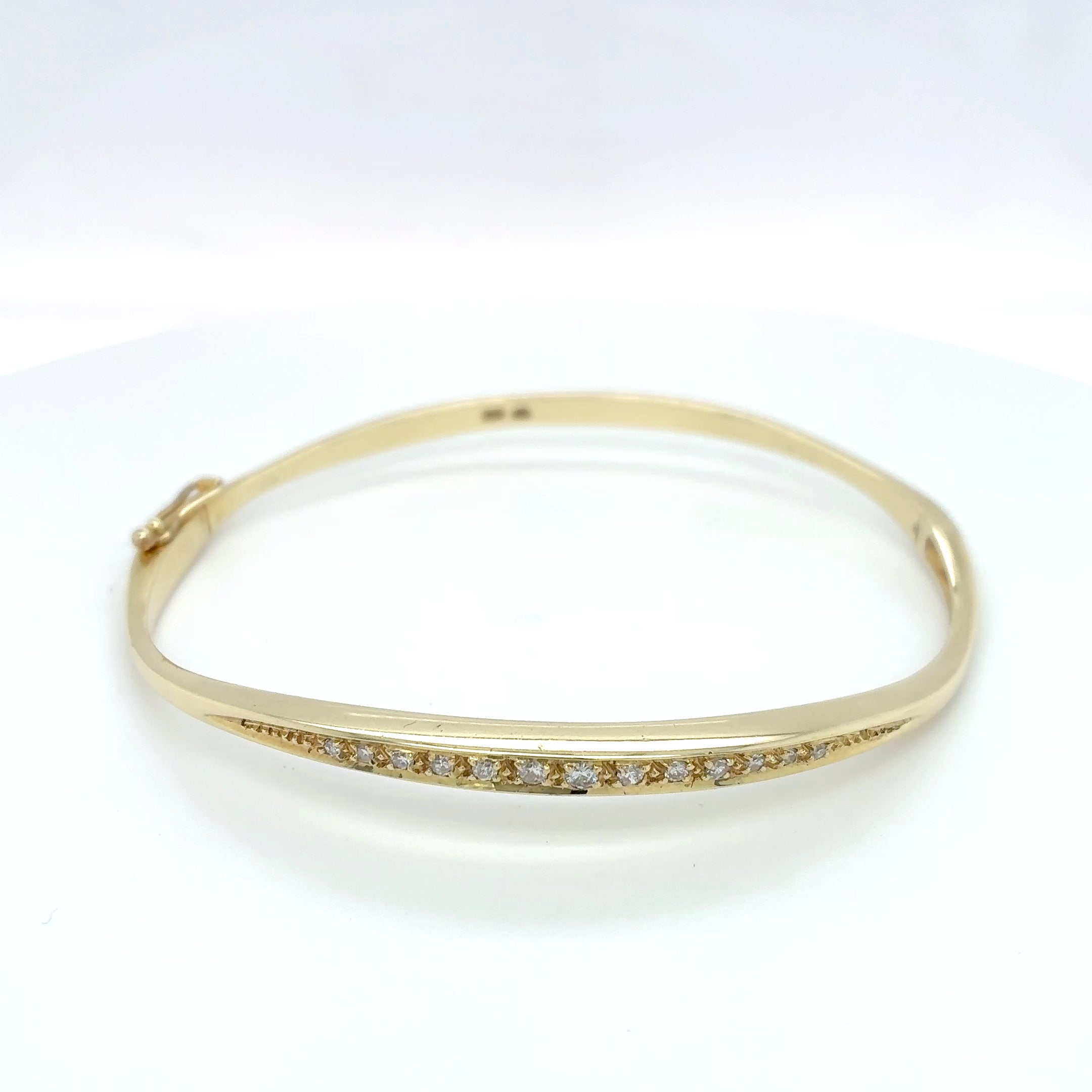 Brillant Armreif Armspange Gelbgold 585 14 Karat