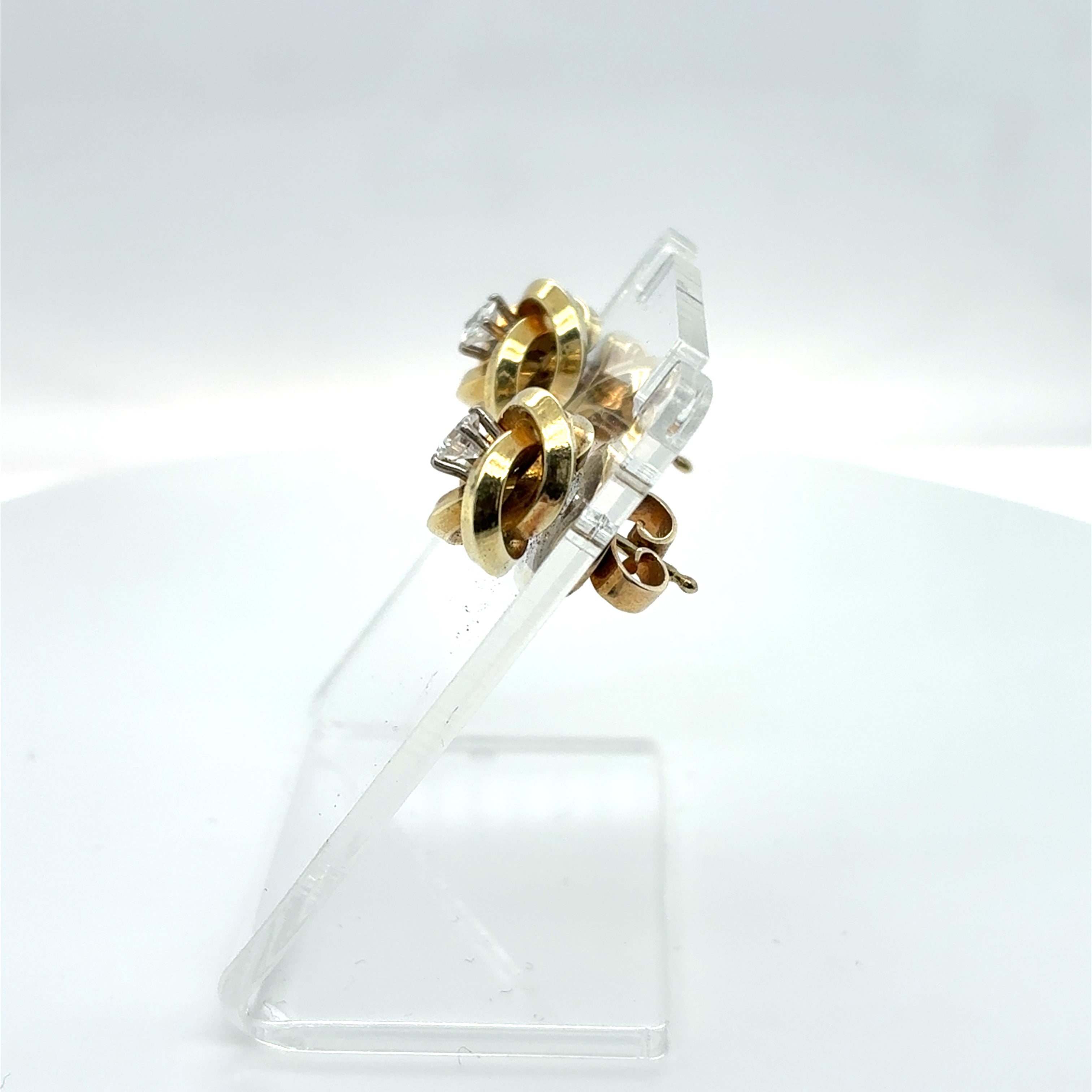 Brillant Ohrringe Ohrstecker Gelbgold 585/14 Kt
