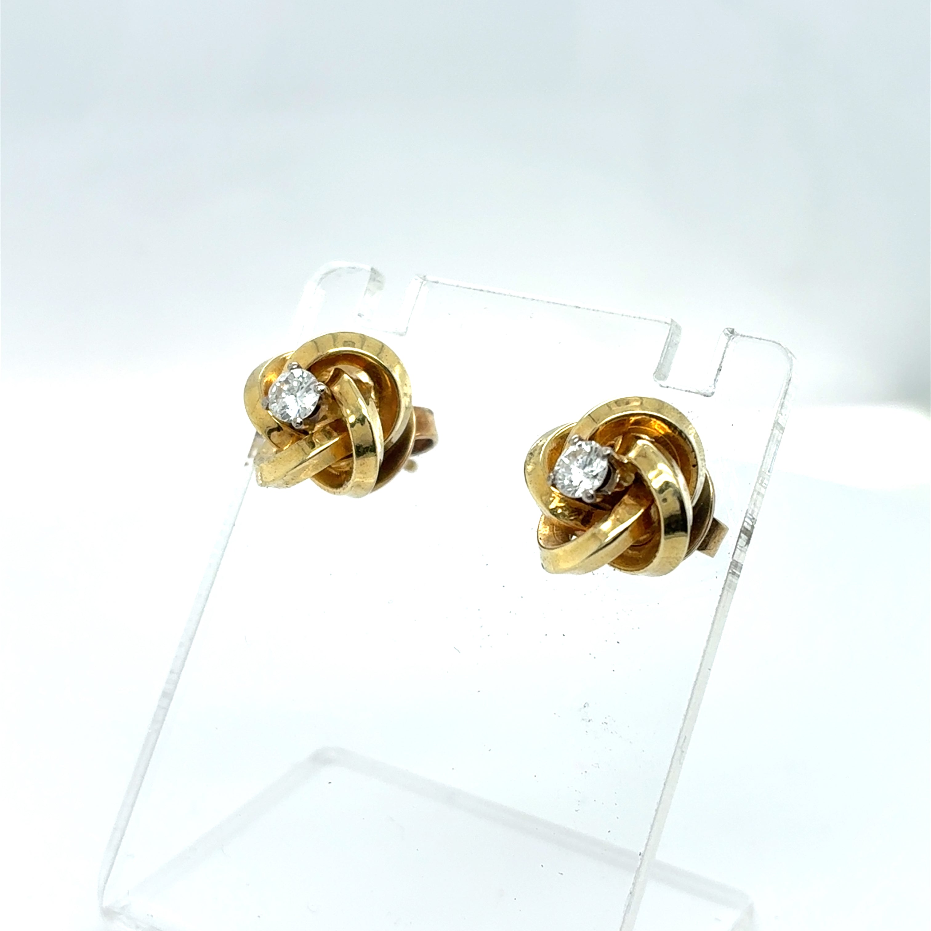 Brillant Ohrringe Ohrstecker Gelbgold 585/14 Kt