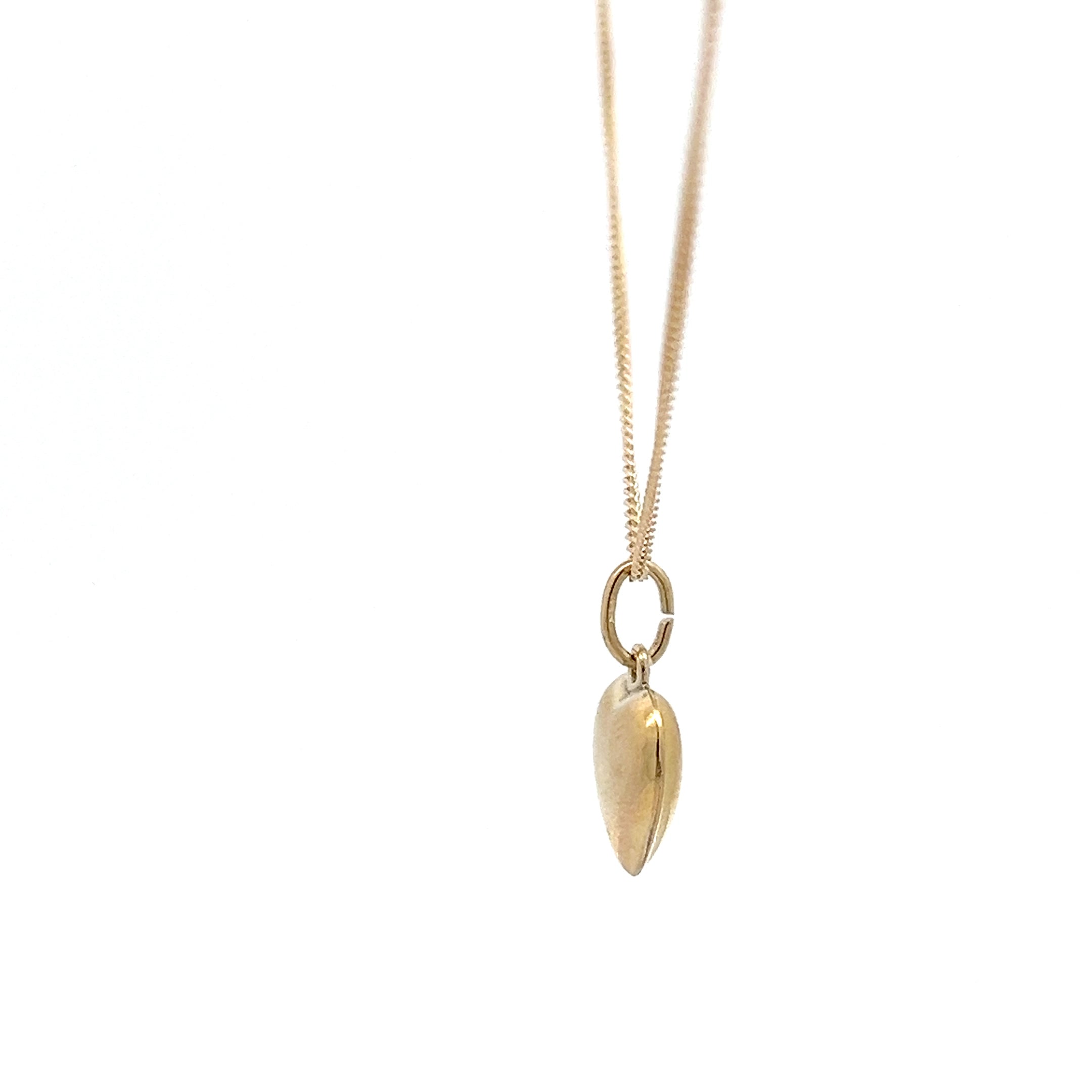 Kette mit Herz Anhänger Gelb Gold 333 8 Karat Schmuck