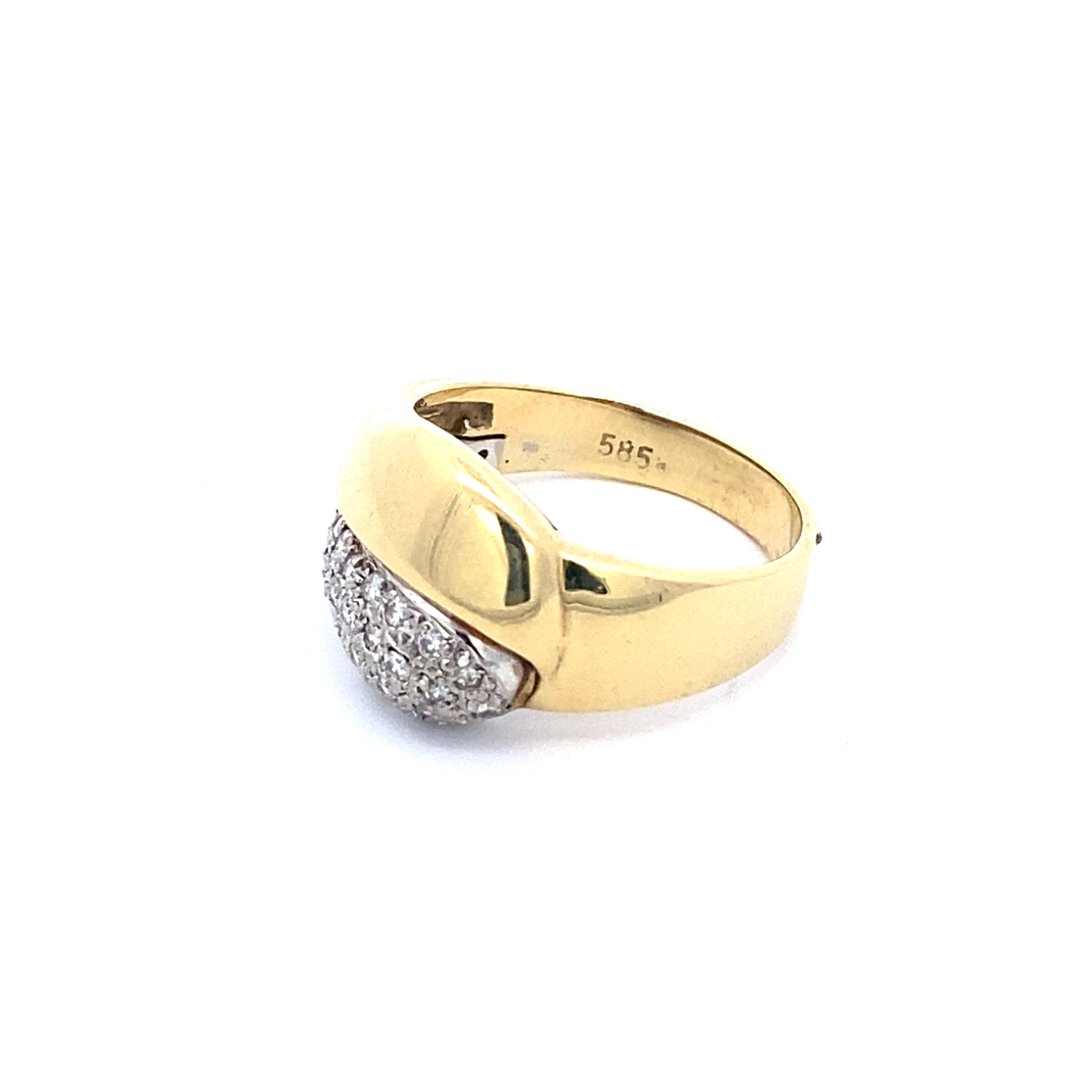 Damenring mit ca.38 Brillanten je ca.0,01 ct