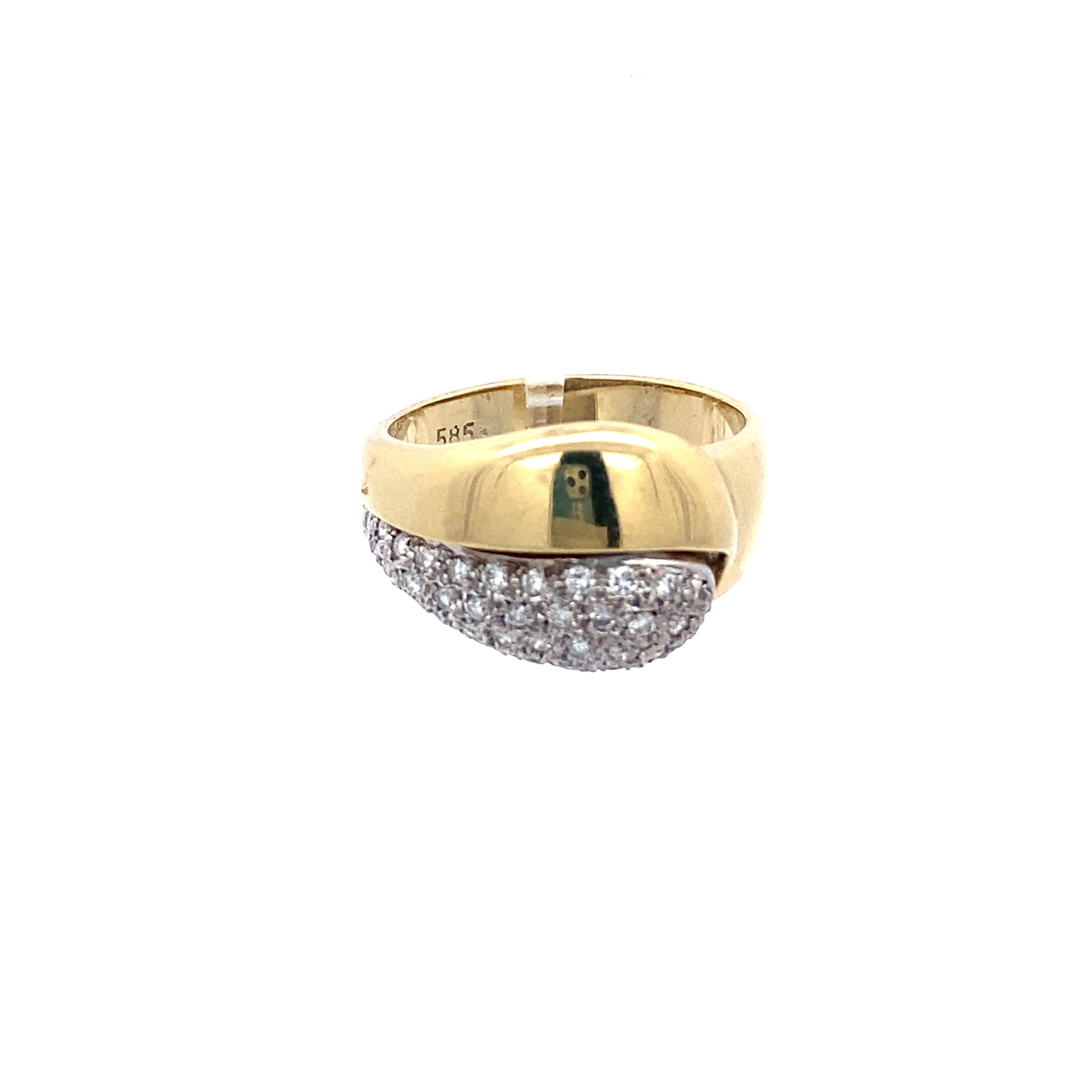 Damenring mit ca.38 Brillanten je ca.0,01 ct