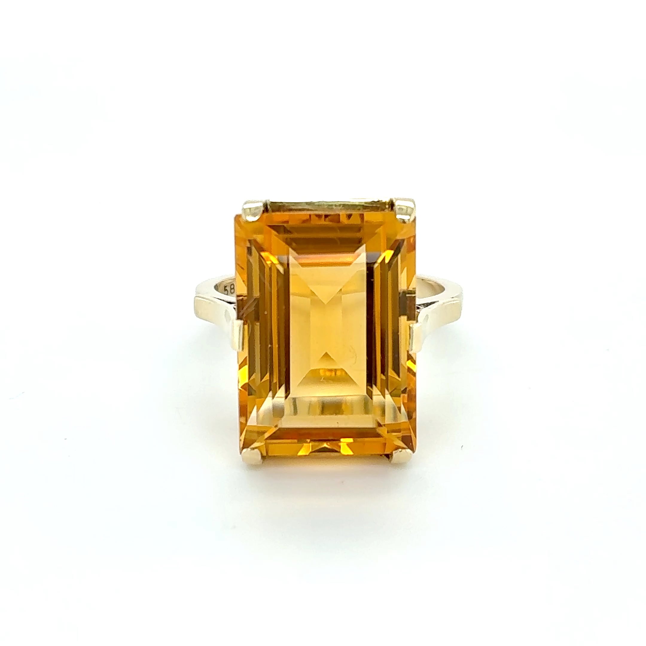 Damenring Ring 585 Gelbgold 14kt Gold Gr. 53