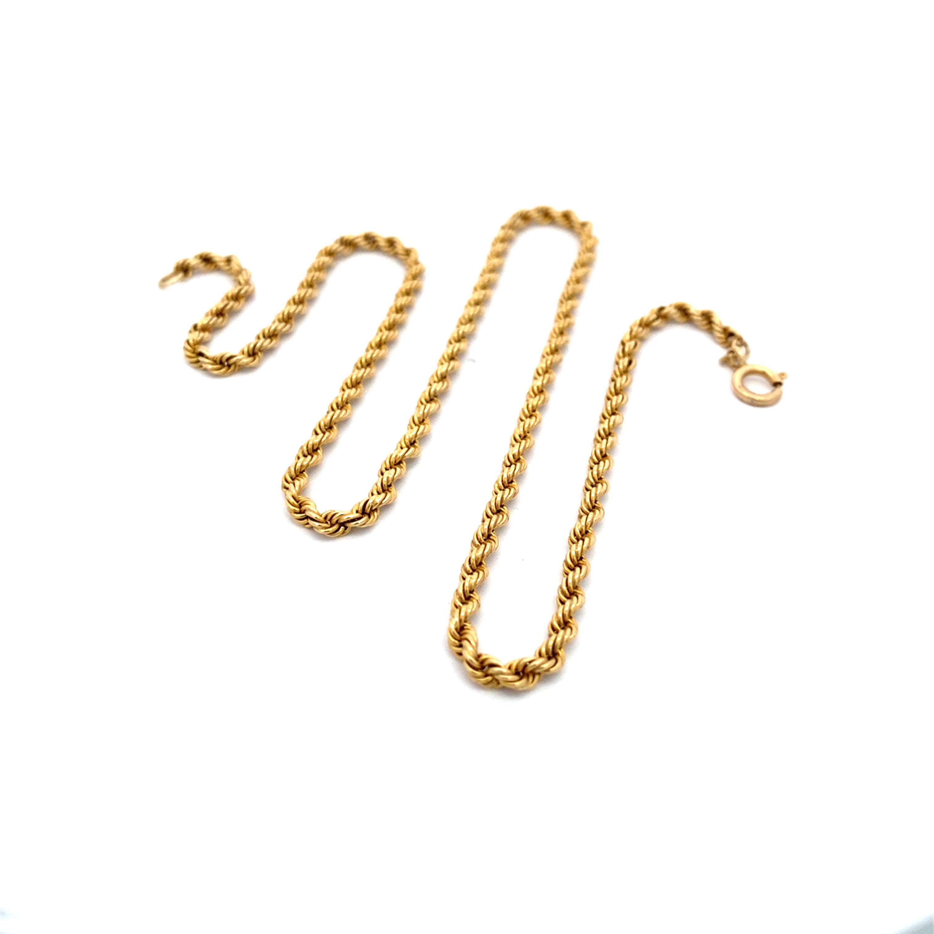 Kordelkette Gelbgold 585