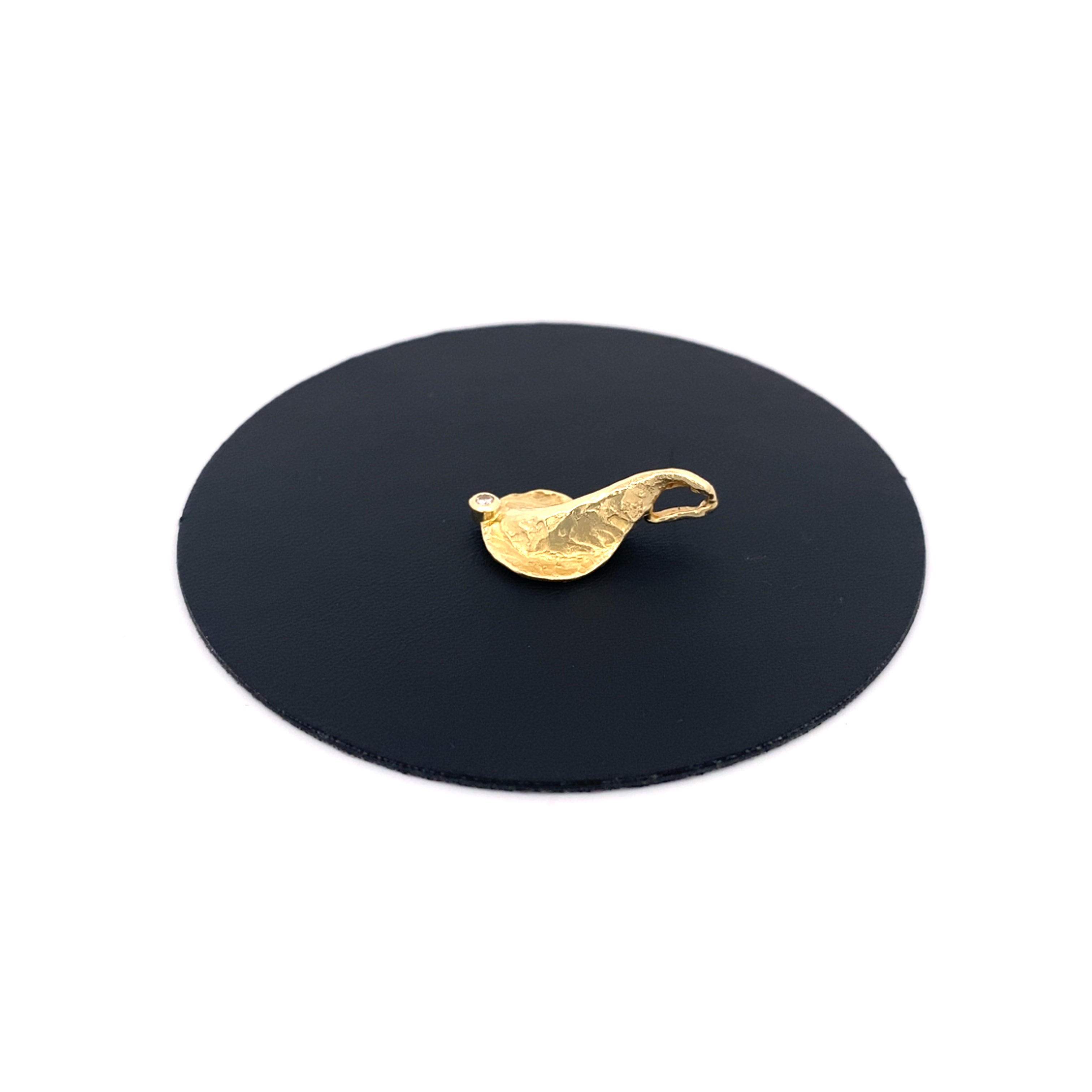 Schmuckanhänger Gelbgold 585 mit einem Diamant ca.0,02 ct