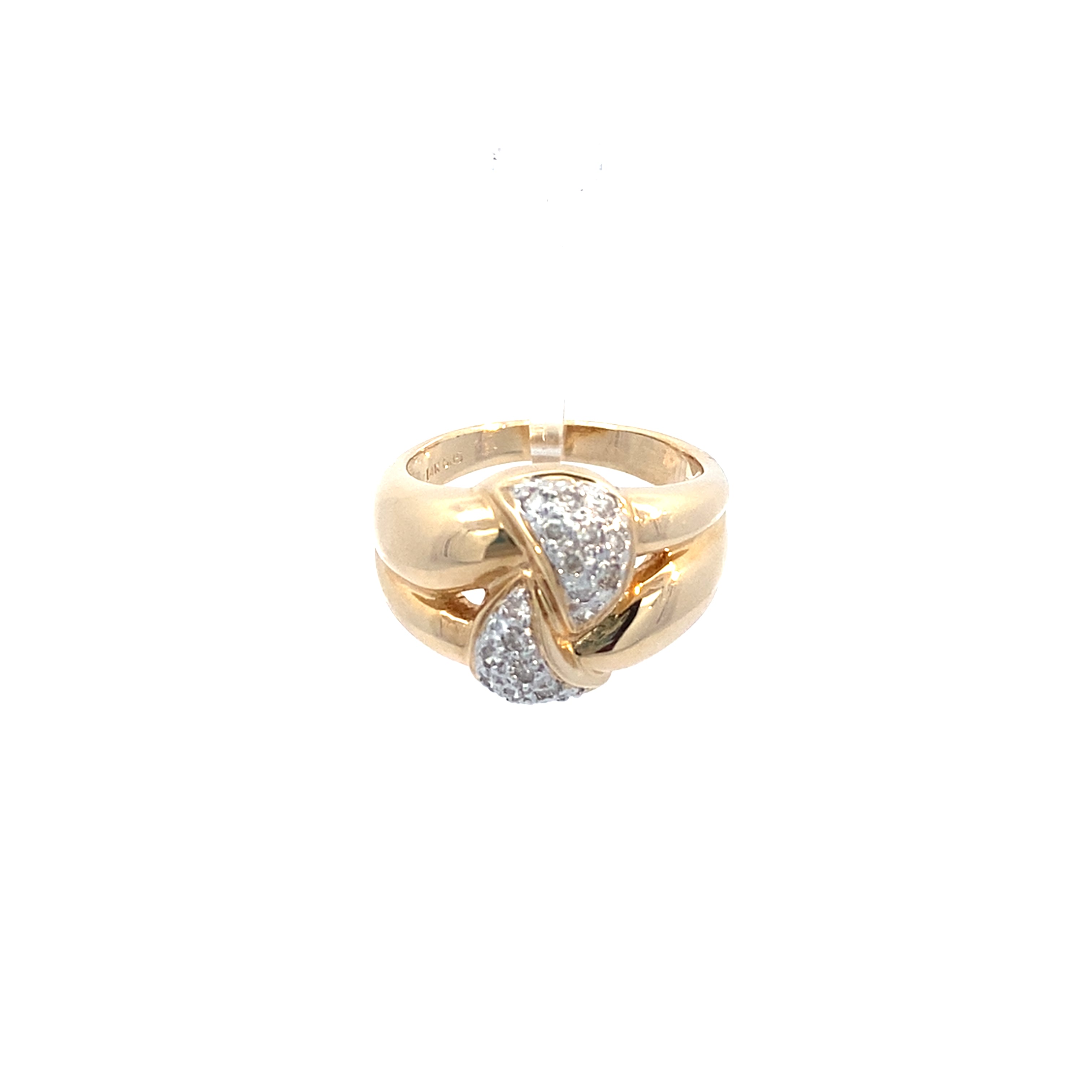 Brillantenring Gelbgold/Weißgold 585