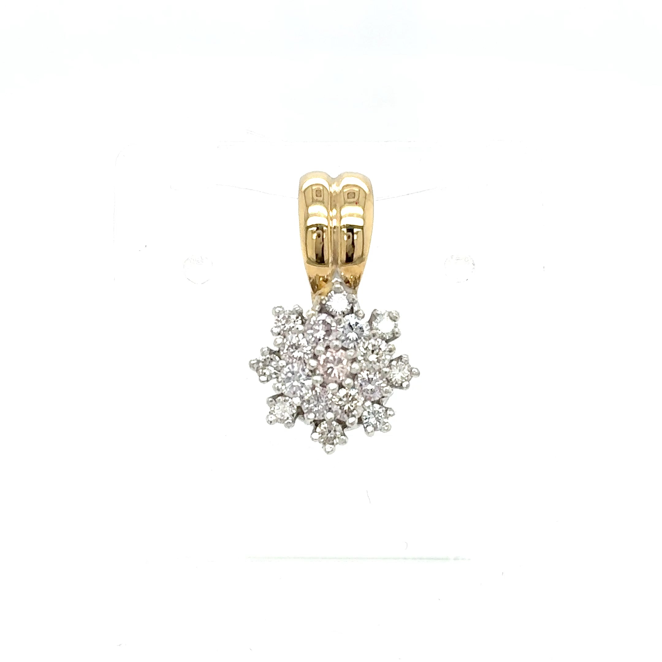 Anhänger Brillanten Kette 585 Gelbgold 14 Karat