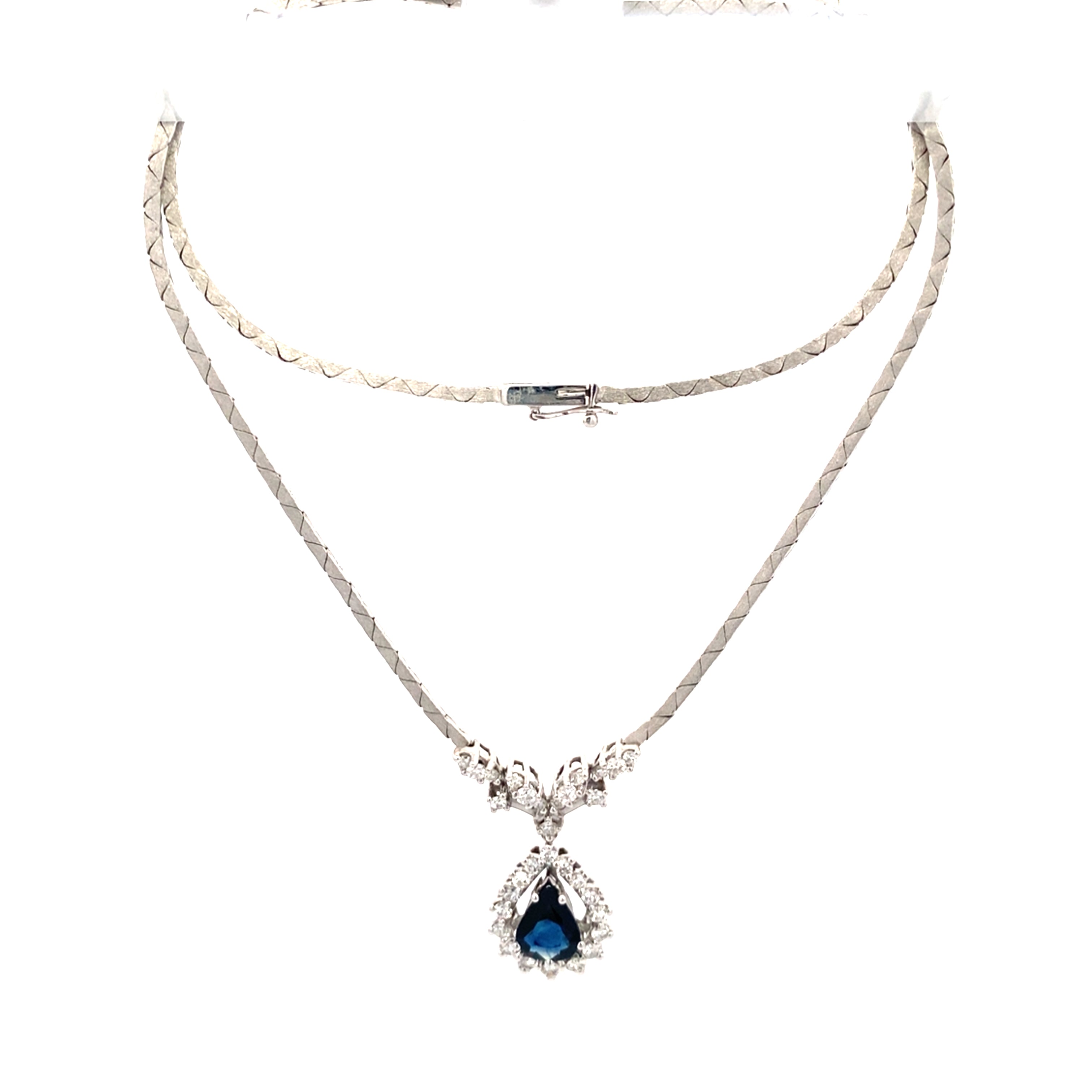 Collier Weißgold 585 mit Brillanten