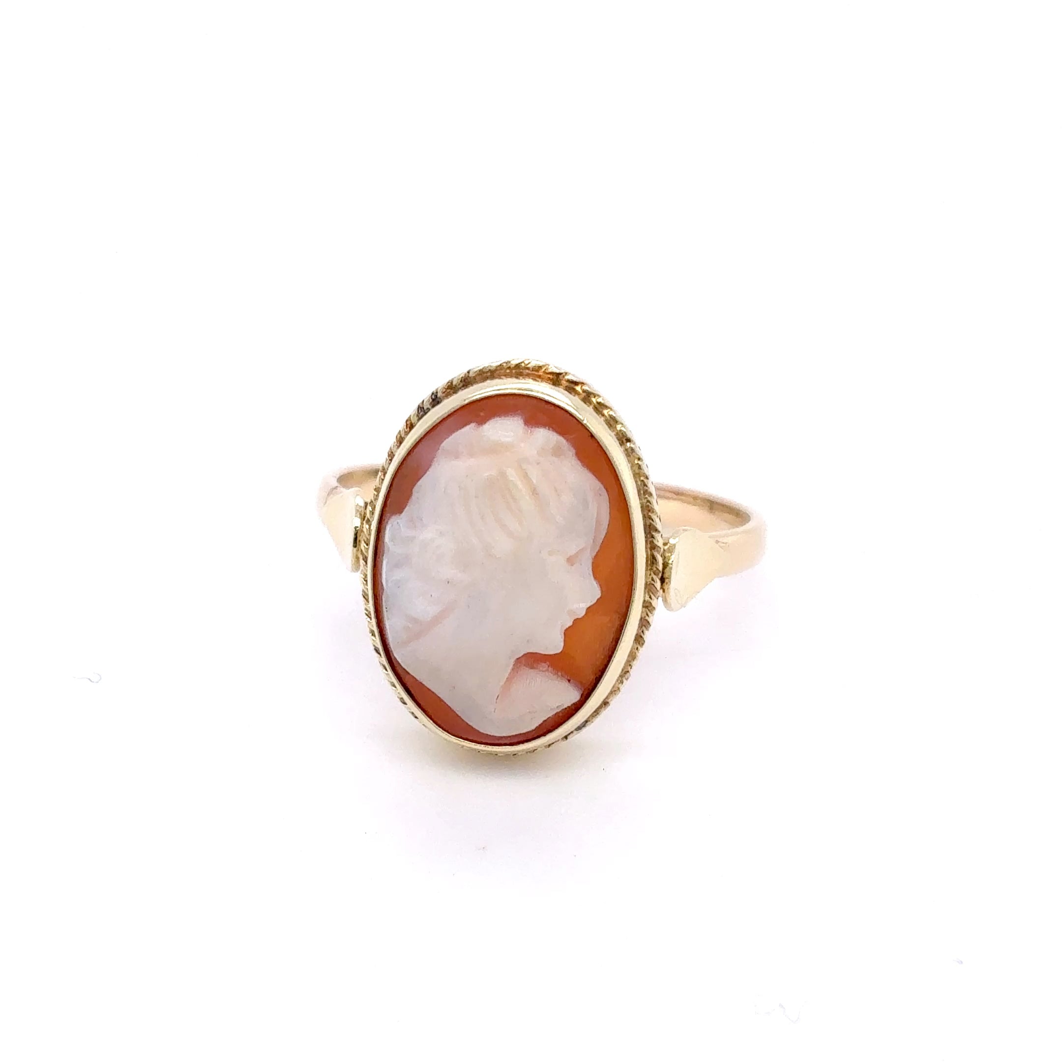 Damenring Gemme Ring 585 Gelbgold 14kt Gold Gr. 52